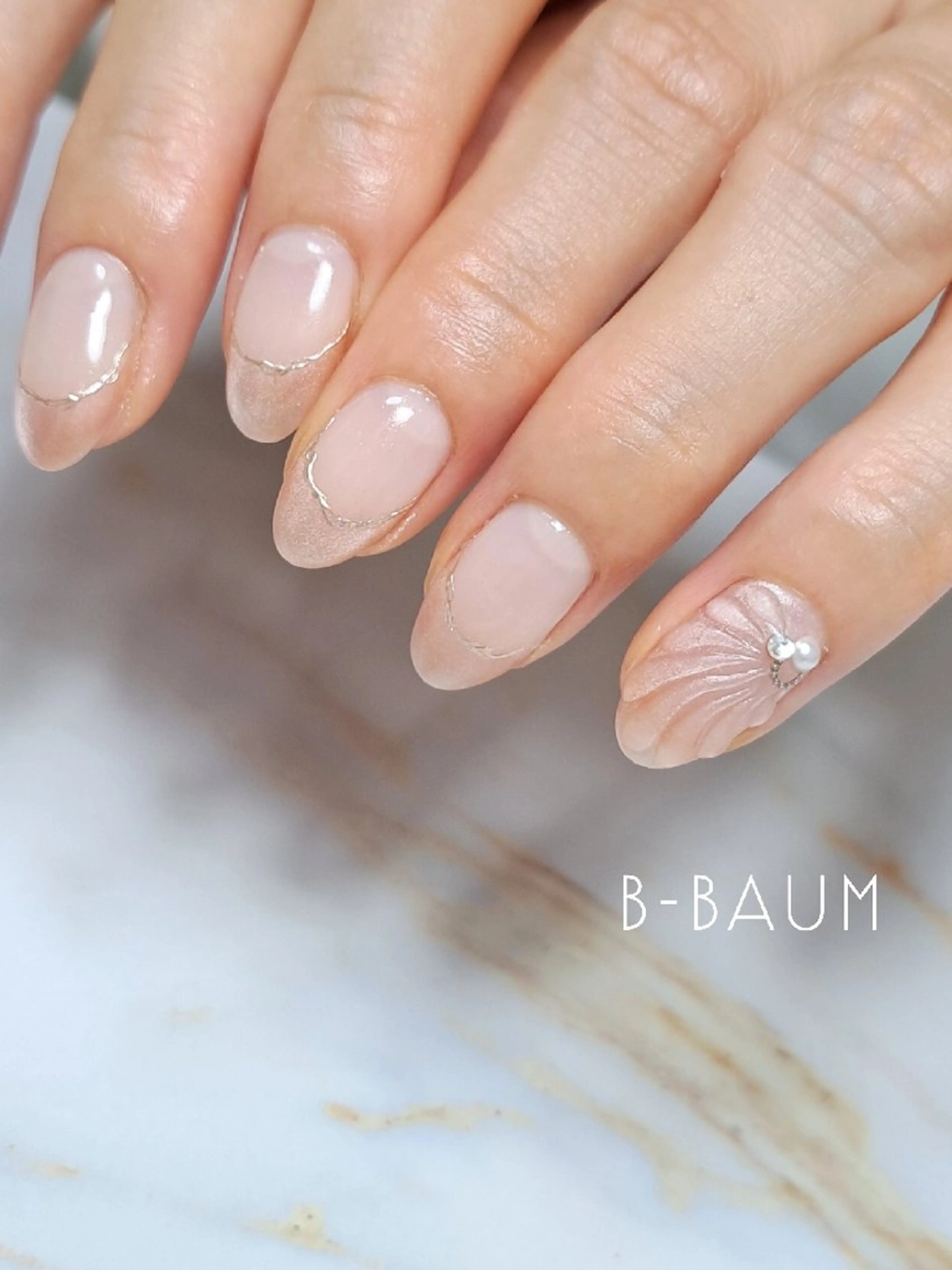 ネイル フレンチネイル ミラーネイル B-BAUM  nailsalon のその他イメージ