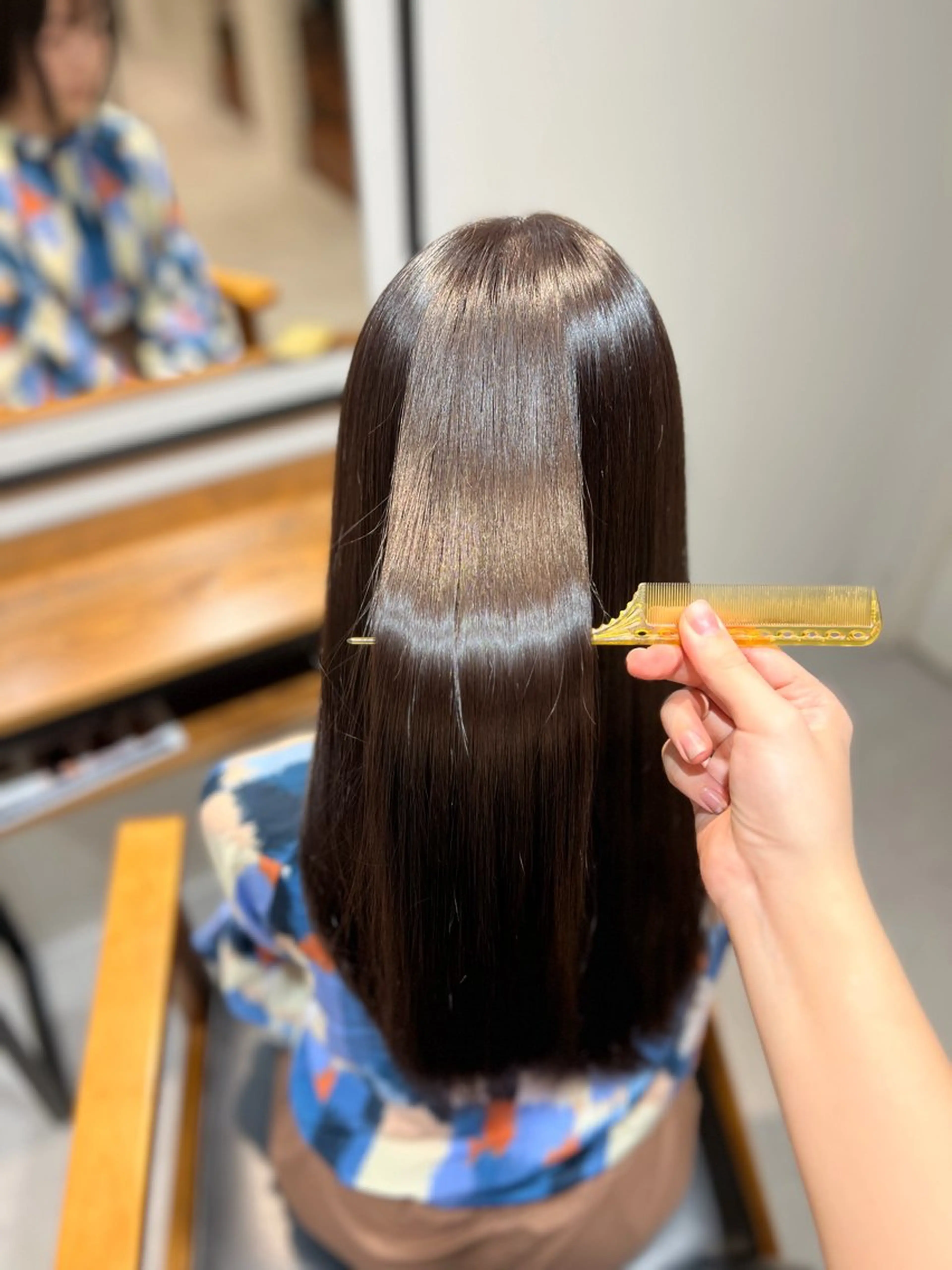 【髪質改善】中性ストレート➕Aujua treatment 💭´-の写真