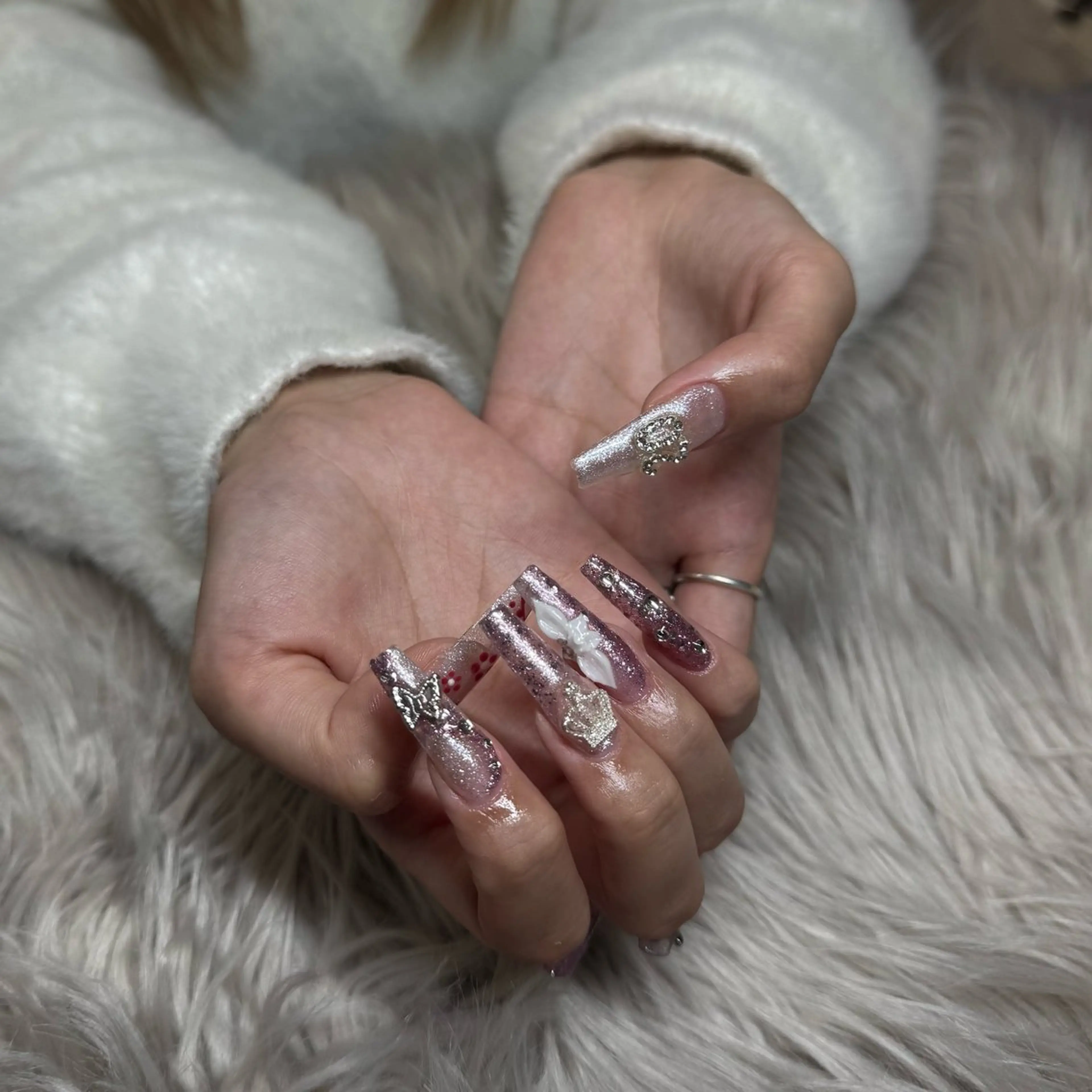 ネイル 成人式 ハンドネイル IROHA NAIL 北村菜帆のネイルデザイン