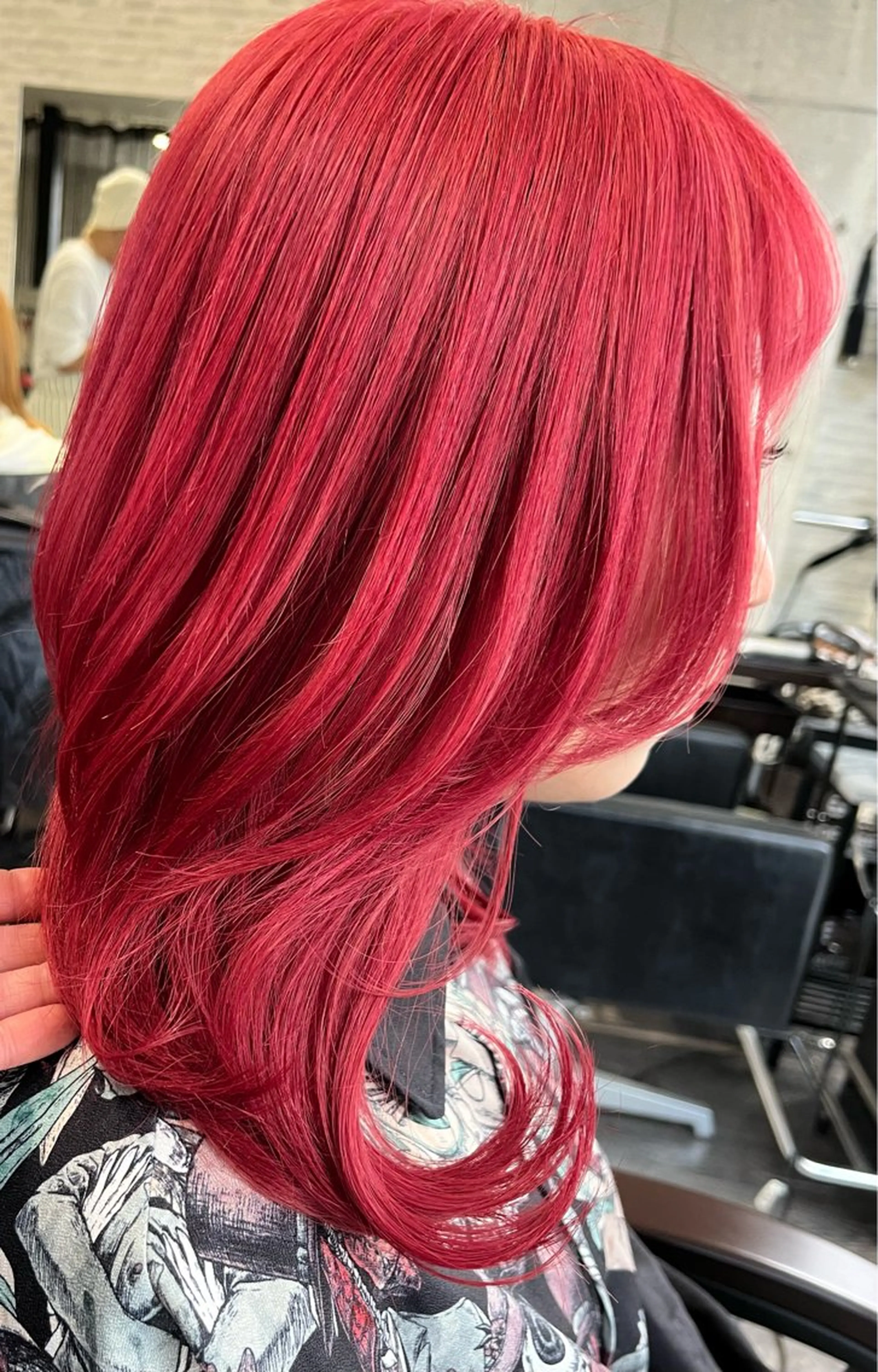 ミディアム Lilly 中谷友里のヘアスタイル