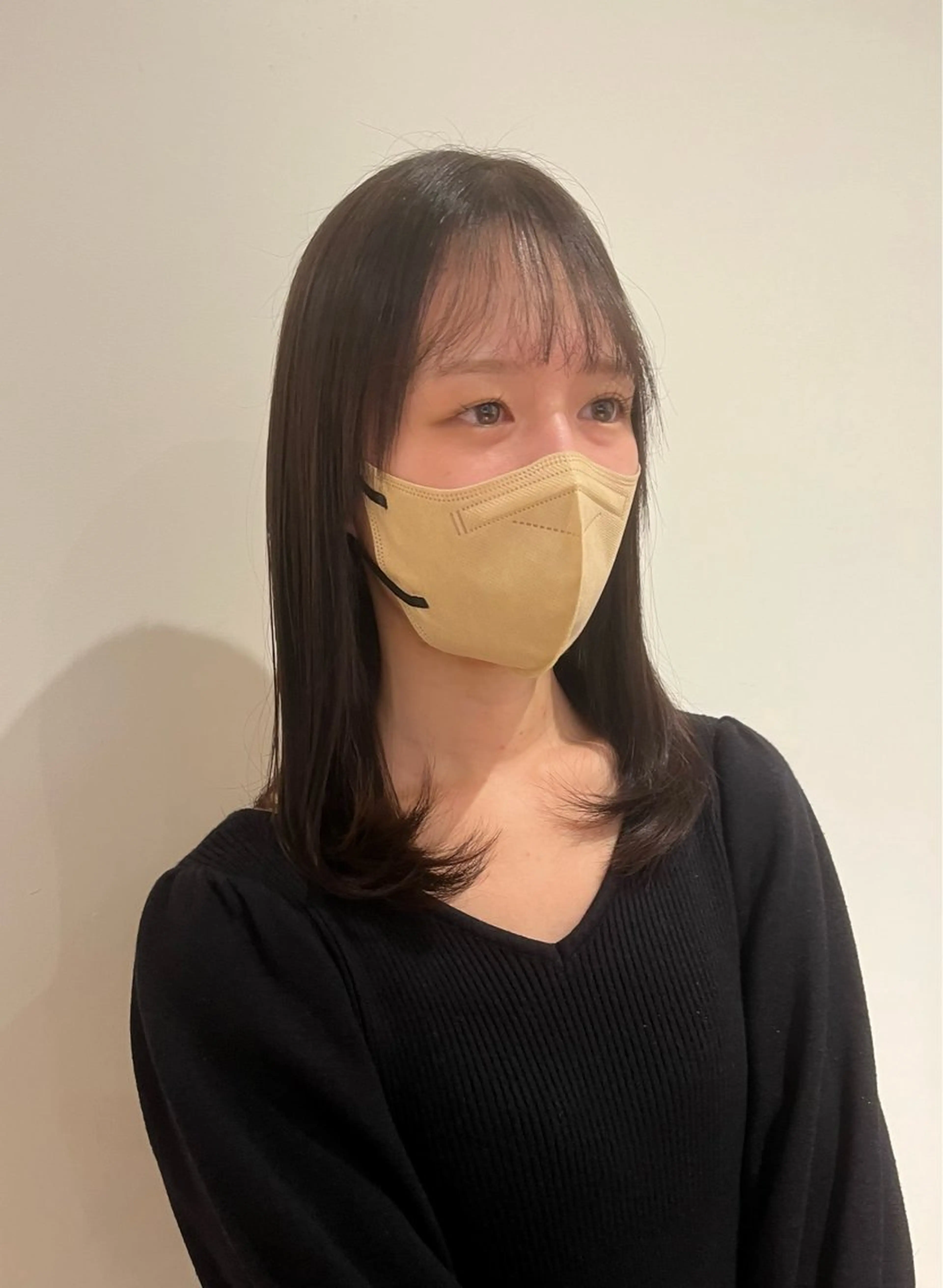 セミロング カラー グレージュ オリーブグレージュ オリーブグレー ヘアカラー 澤田 健汰のヘアスタイル