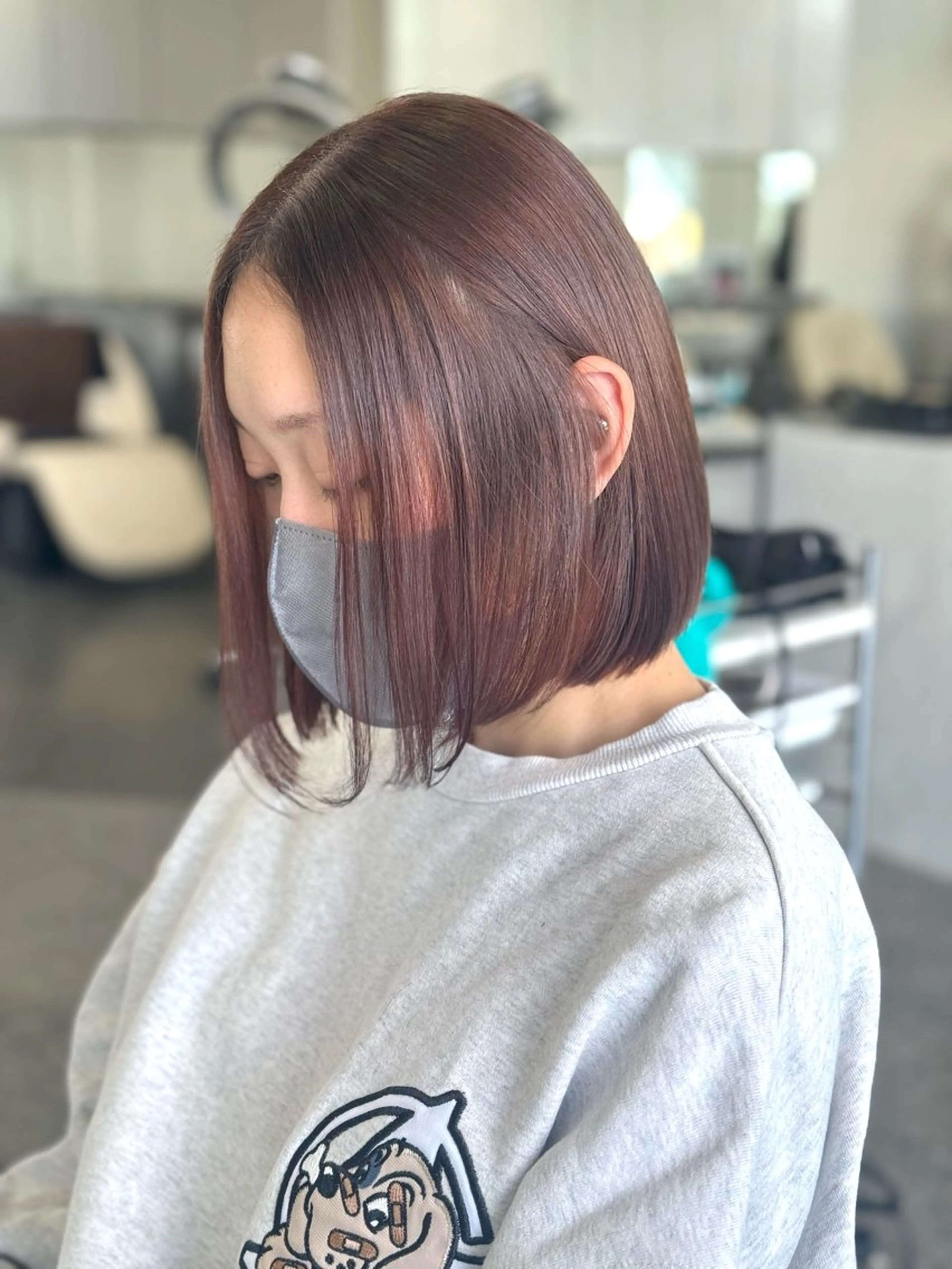 ショート カラー ブラウンカラー ピンクカラー ピンクブラウン 🫧ヒシダアキ taboo.i🫧のヘアスタイル