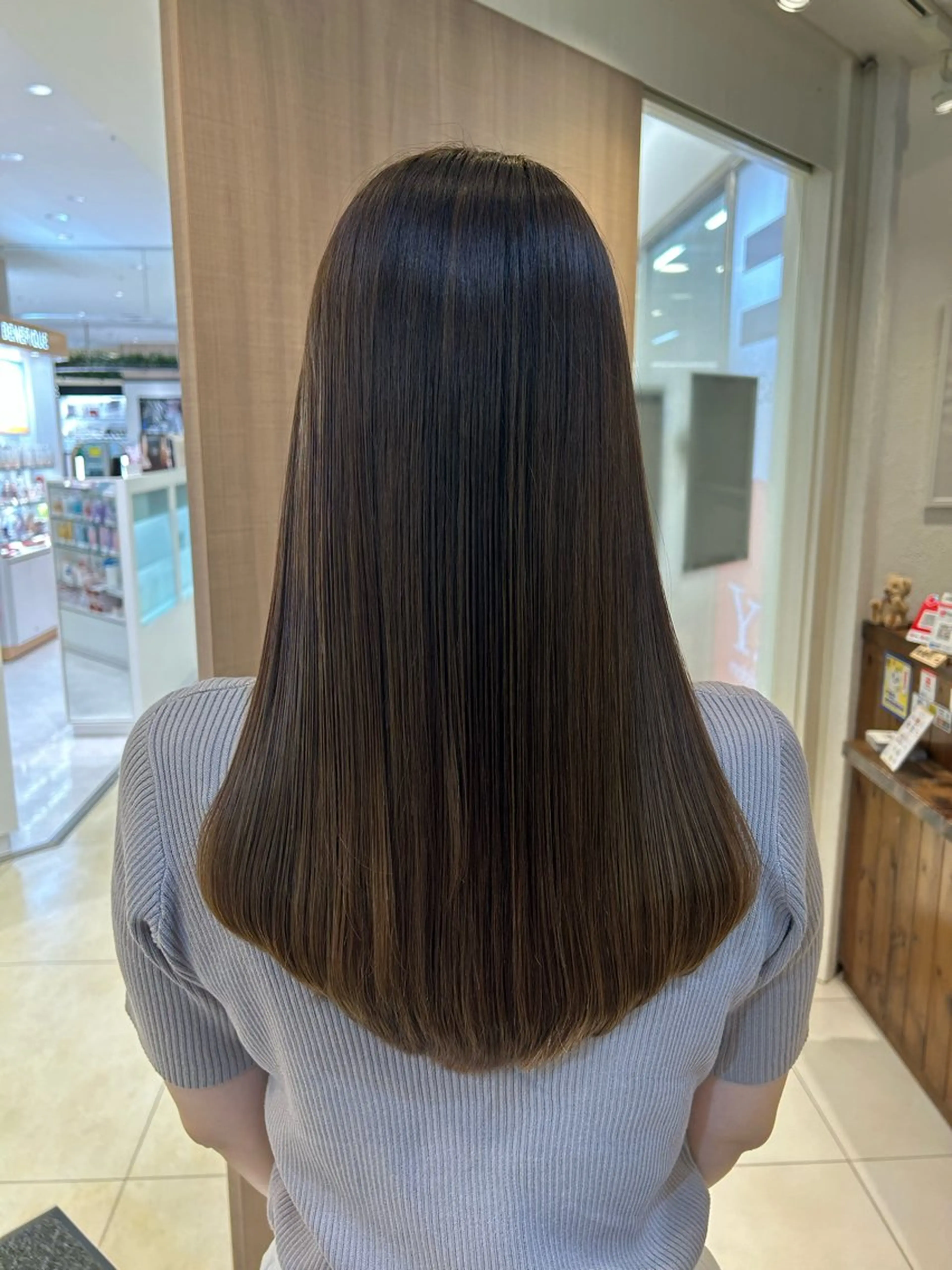 ロング パーマ カット 縮毛矯正 トリートメント 縮毛矯正/髪質改善/ 艶髪ササキナツミのヘアスタイル