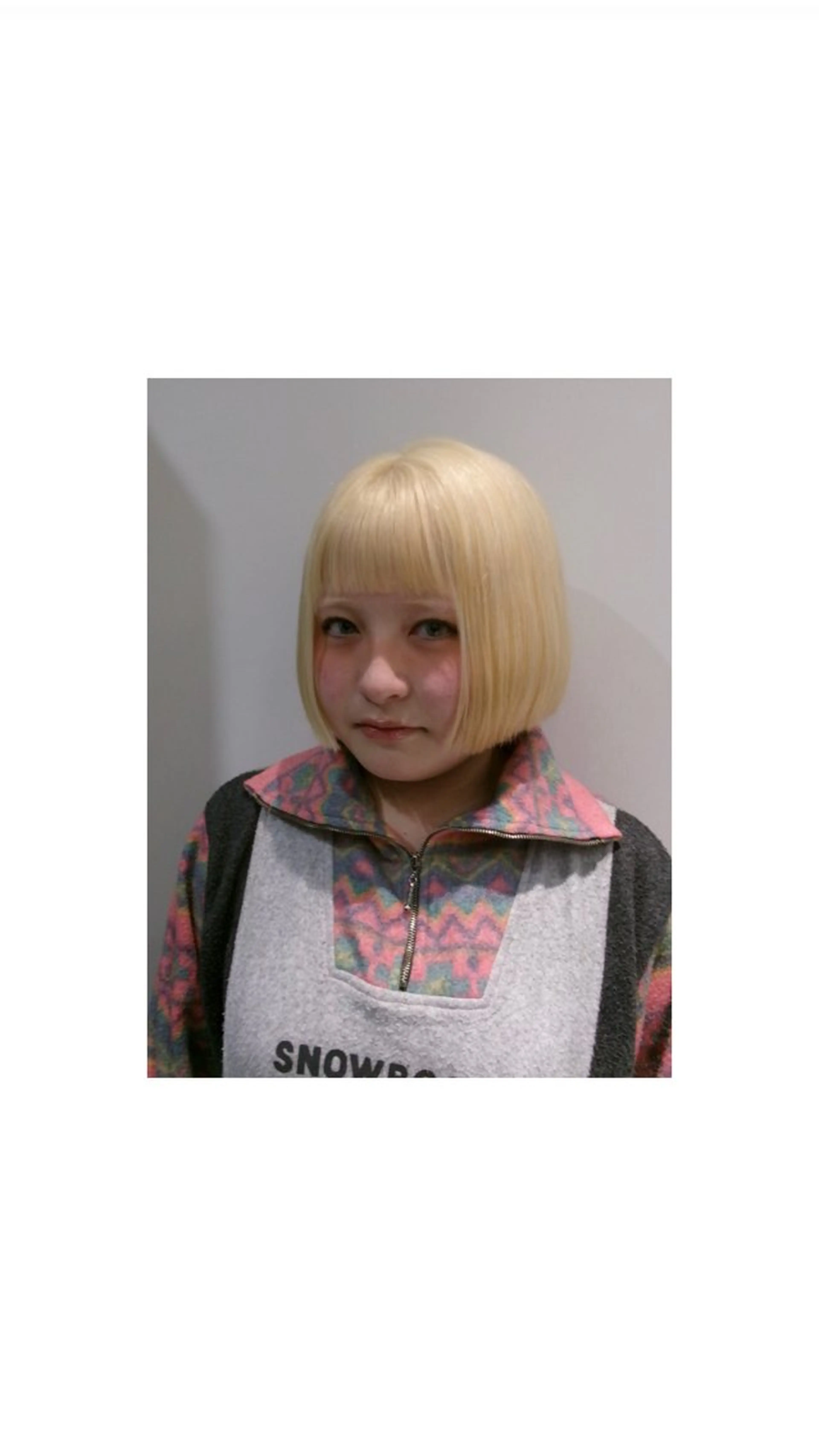ショート カラー ブリーチ yuzuki カラー /縮毛モデル募集のヘアスタイル