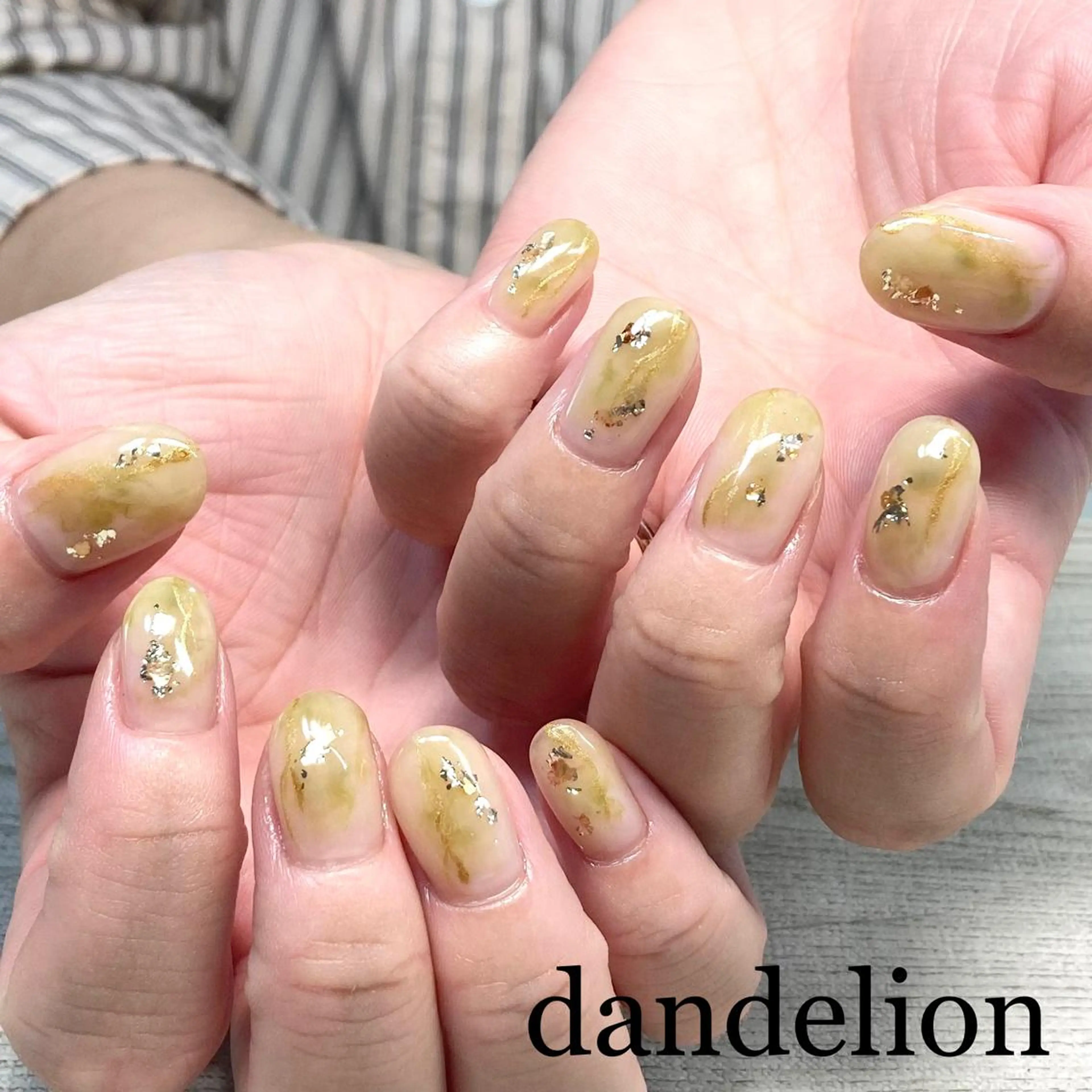ネイル ハンドネイル ハンドケア dandelion ダンデライオンのネイルデザイン