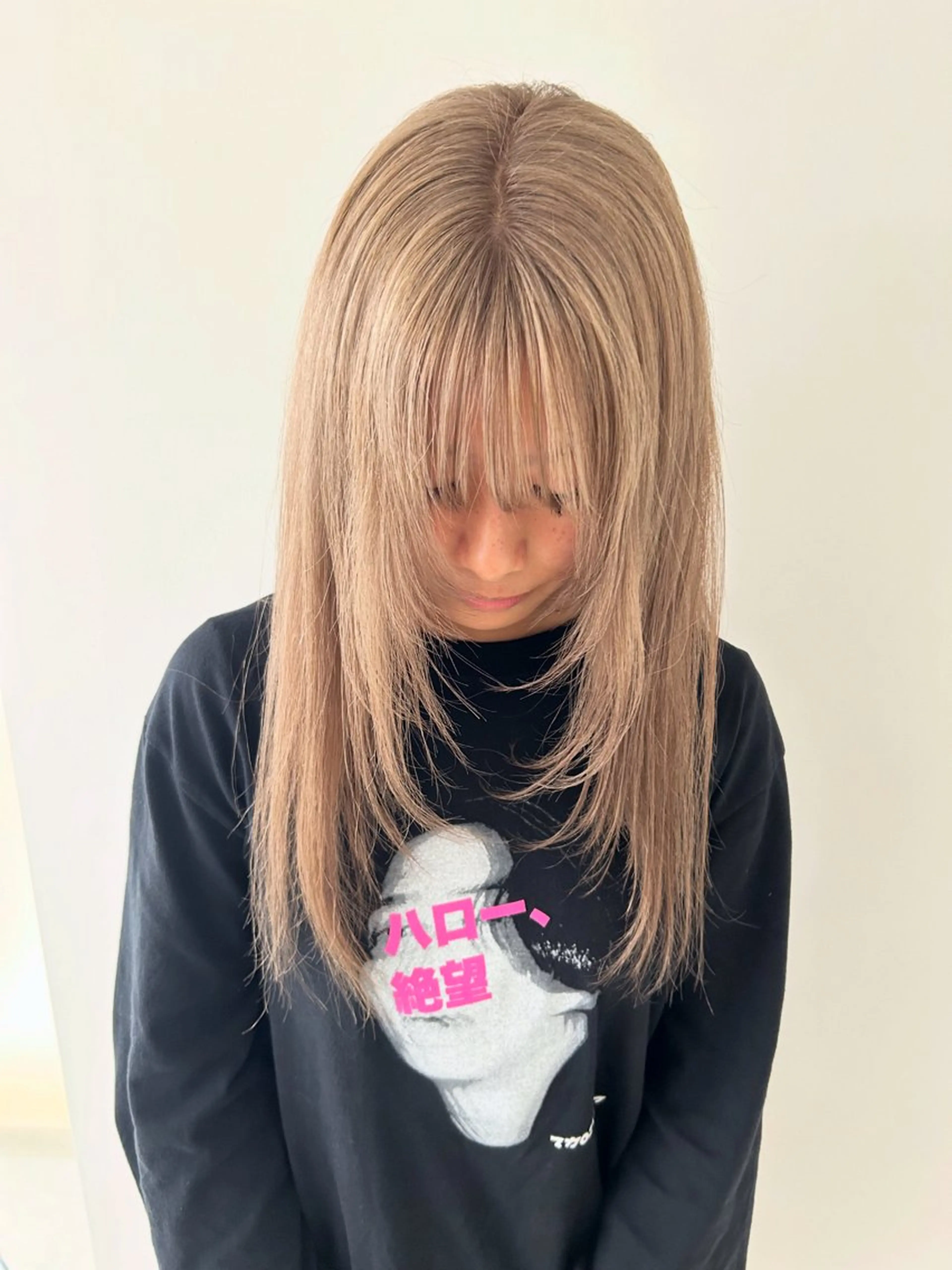 ロング カラー ヘアカラー トリートメント ケアパーマ/ケアブリ ーチdaisukeのヘアスタイル