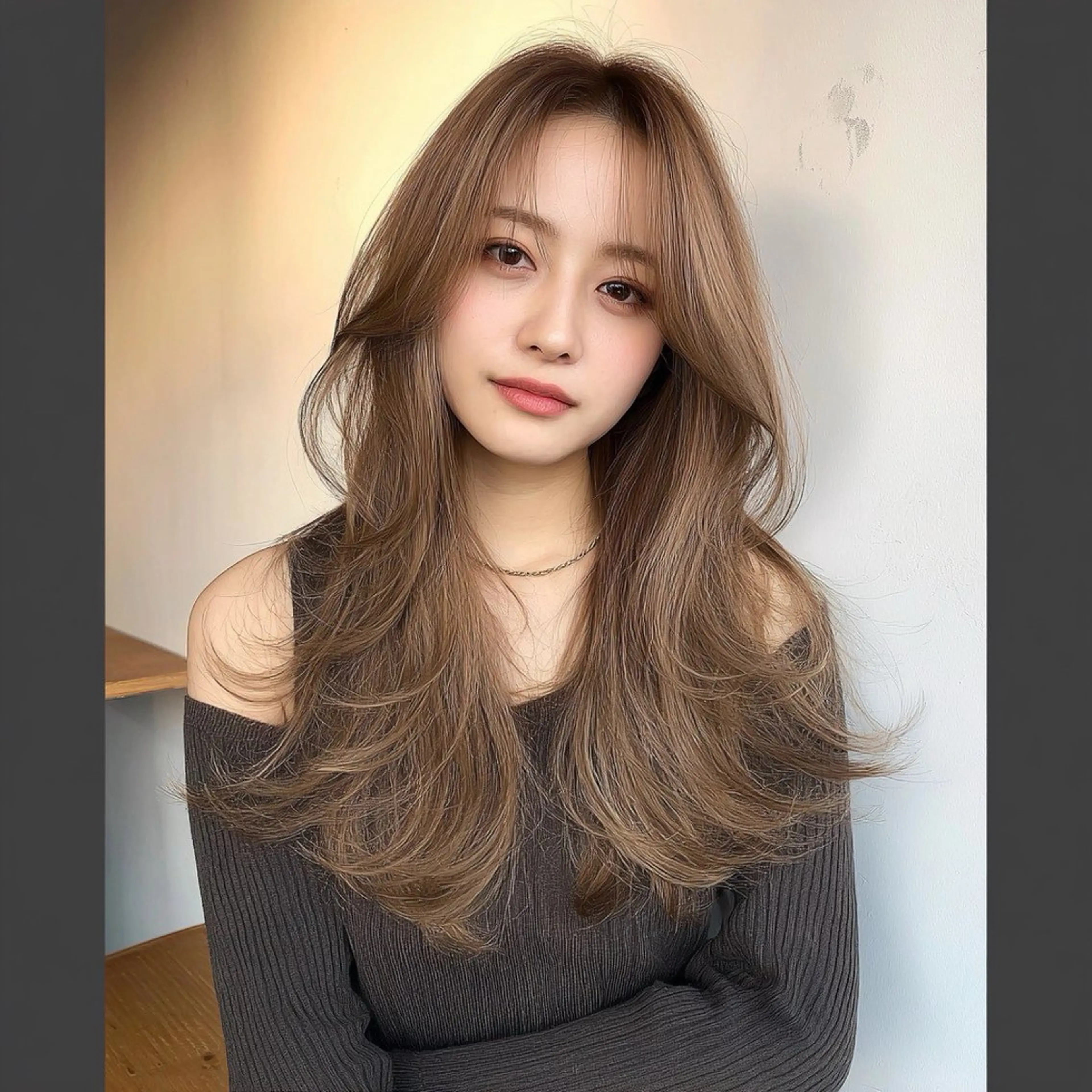 ロング カラー ブリーチ イルミナカラー ブリーチなしカラー 髪質改善 レイヤーカット カット ヘアカラー トリートメント 🌈髪質改善💕 縮毛矯正✨青木まで✨のヘアスタイル