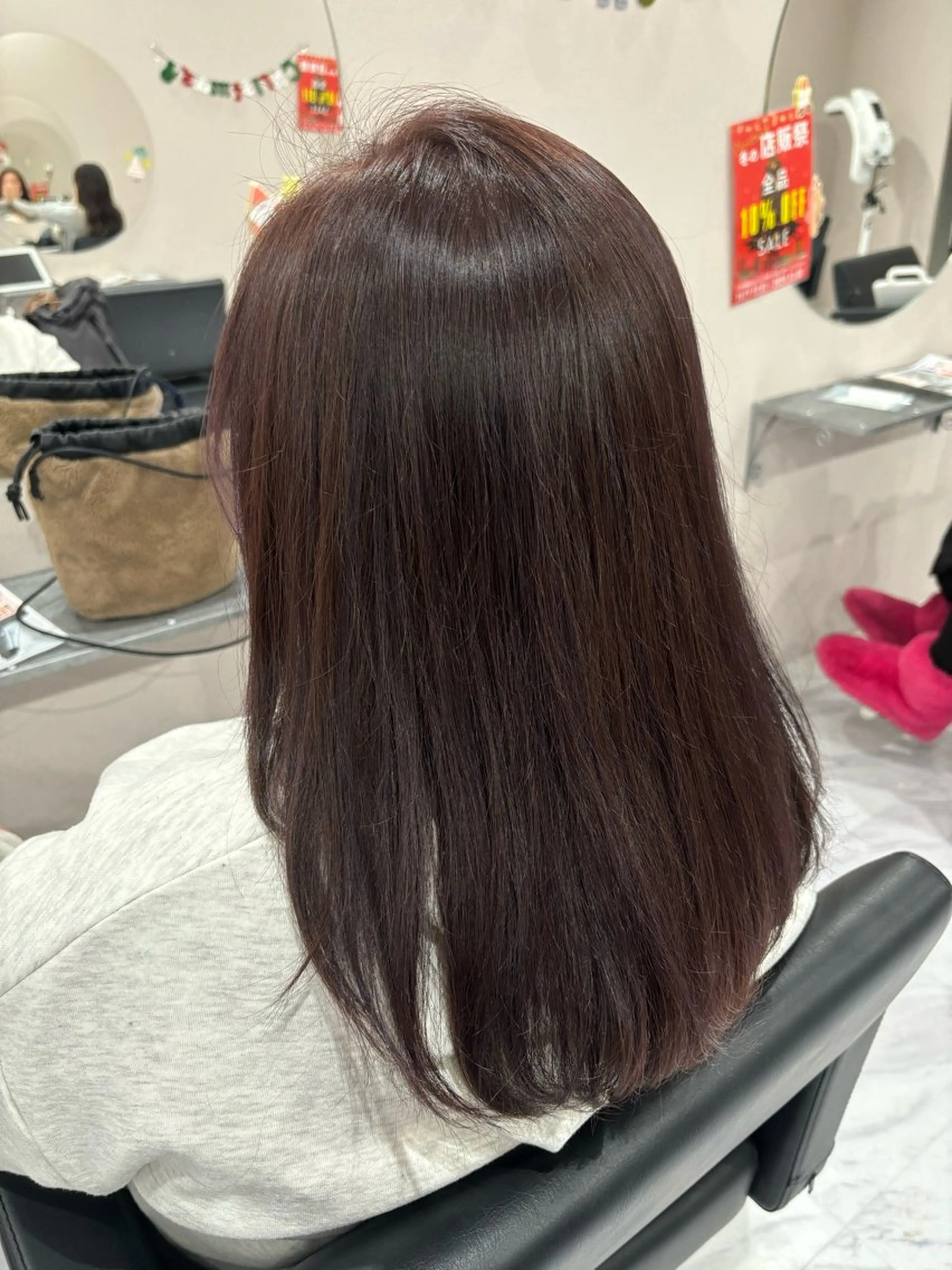 《🩵ྀི超お得メニュー🩵ྀི》ワンカラー＋さらさらトリートメント+前髪カットの写真