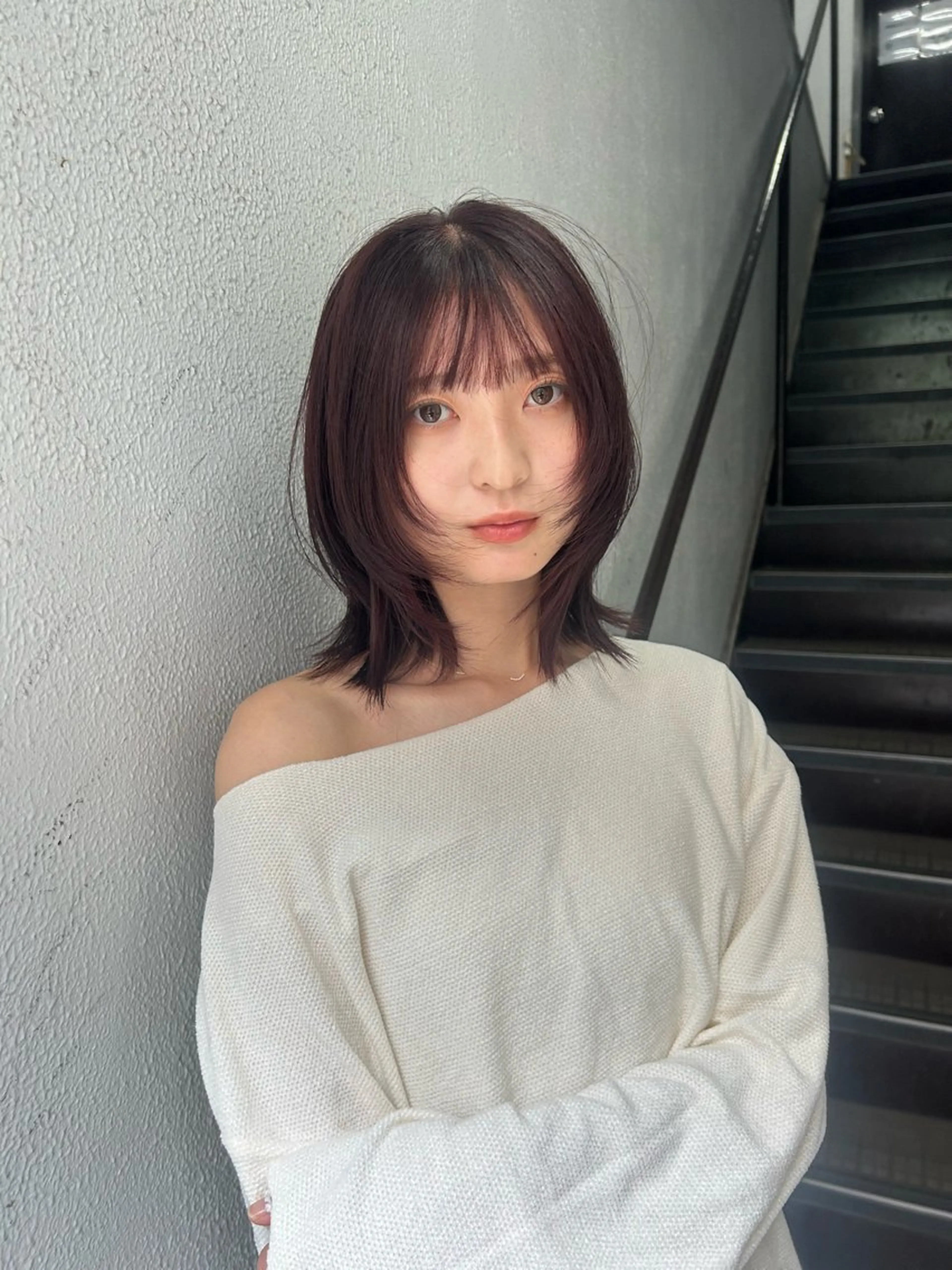 ミディアム カット トリートメント レイヤーカット/暖色 🐈‍⬛hiyokaのヘアスタイル