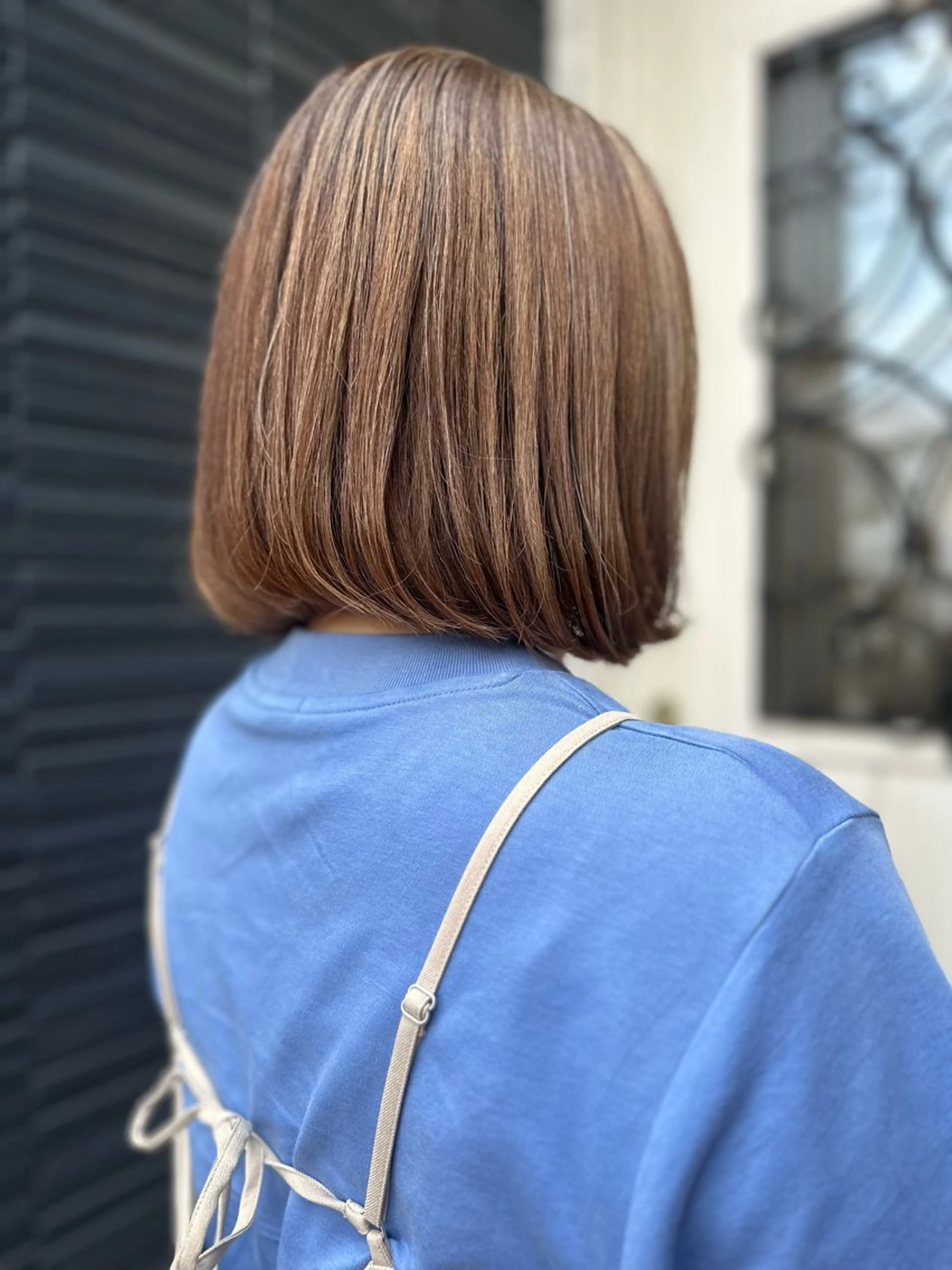 ミディアム カラー カット ヘアカラー トリートメント K Harukaのヘアスタイル