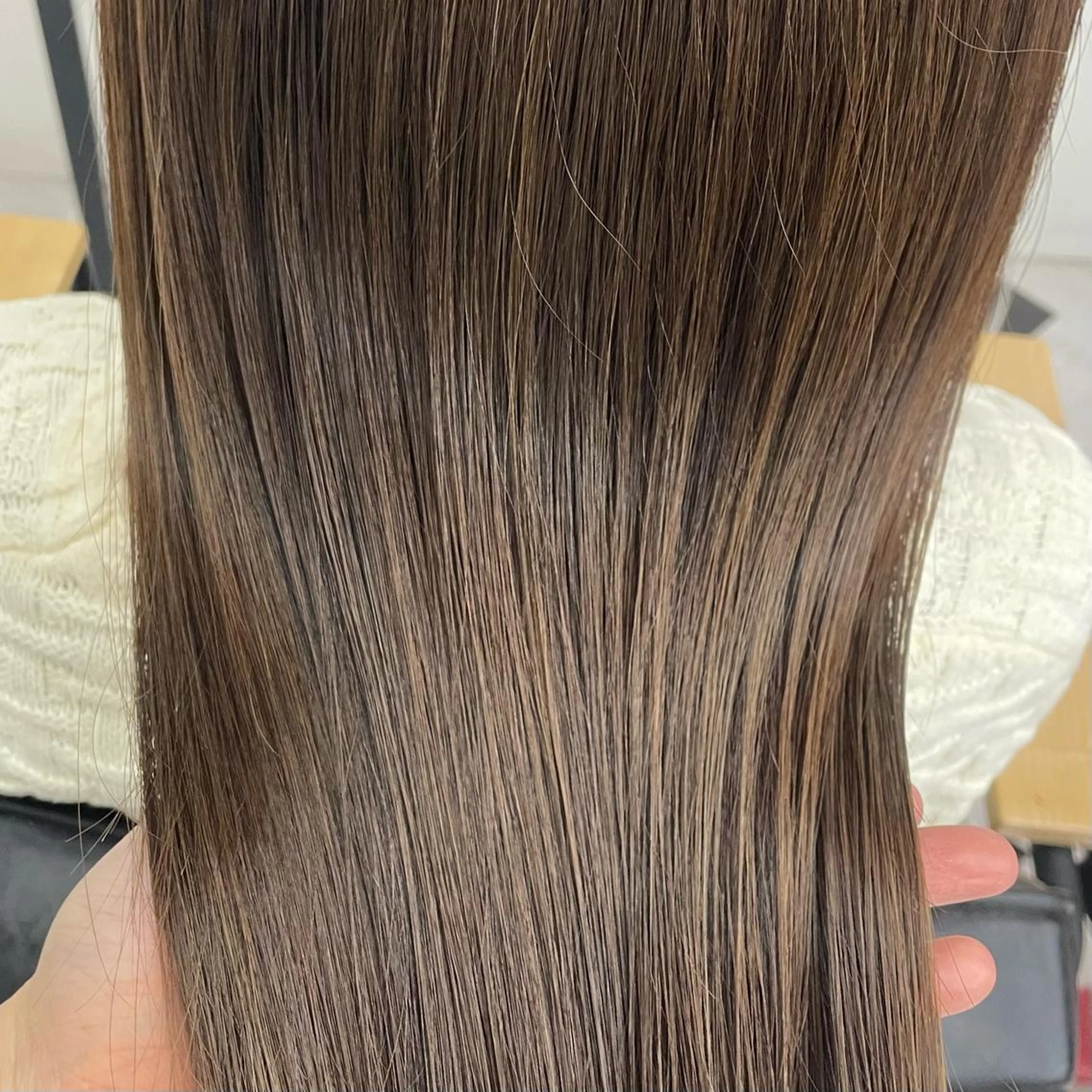 ミディアム カラー パーマ ヘアアレンジ メンズ キッズ ネイル マツエク・マツパ アイブロウ mona/ ストレートスタイル✨のヘアスタイル