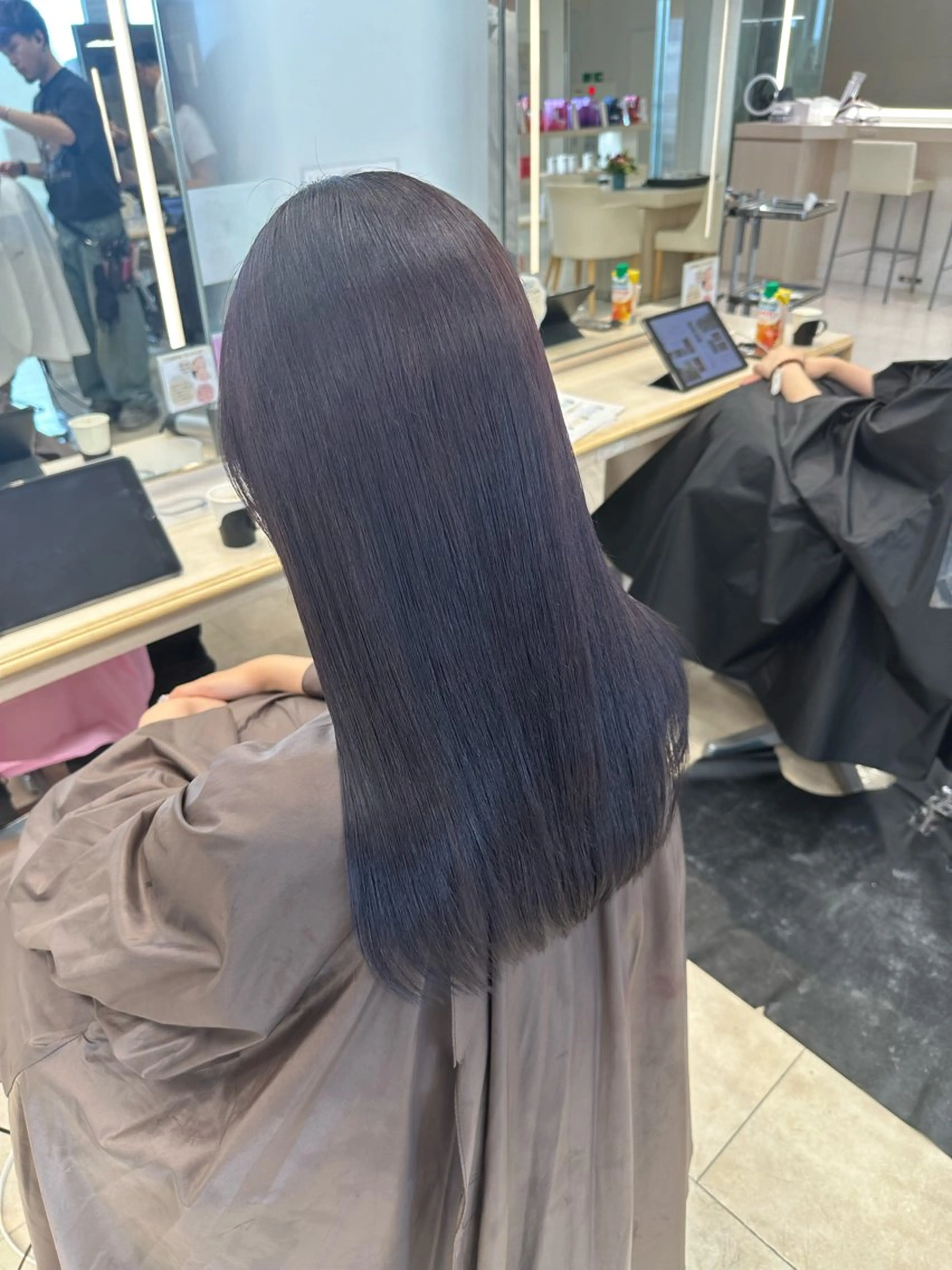 ロング カラー お悩み改善 黄金比みくのヘアスタイル