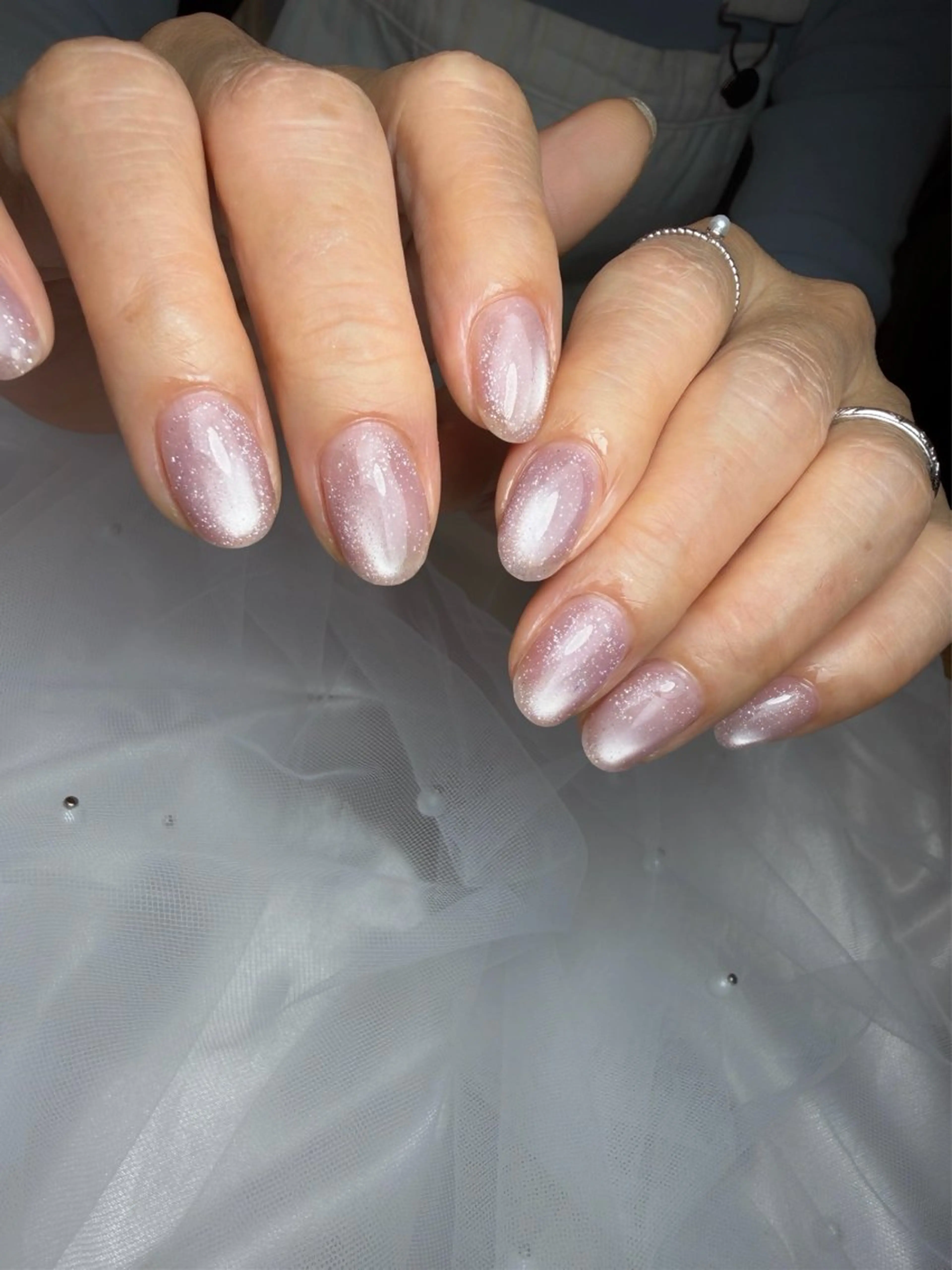 ネイル 持ち込み ニュアンスネイル シンプルネイル 春ネイル 藤崎歩美 /自宅サロンのネイルデザイン