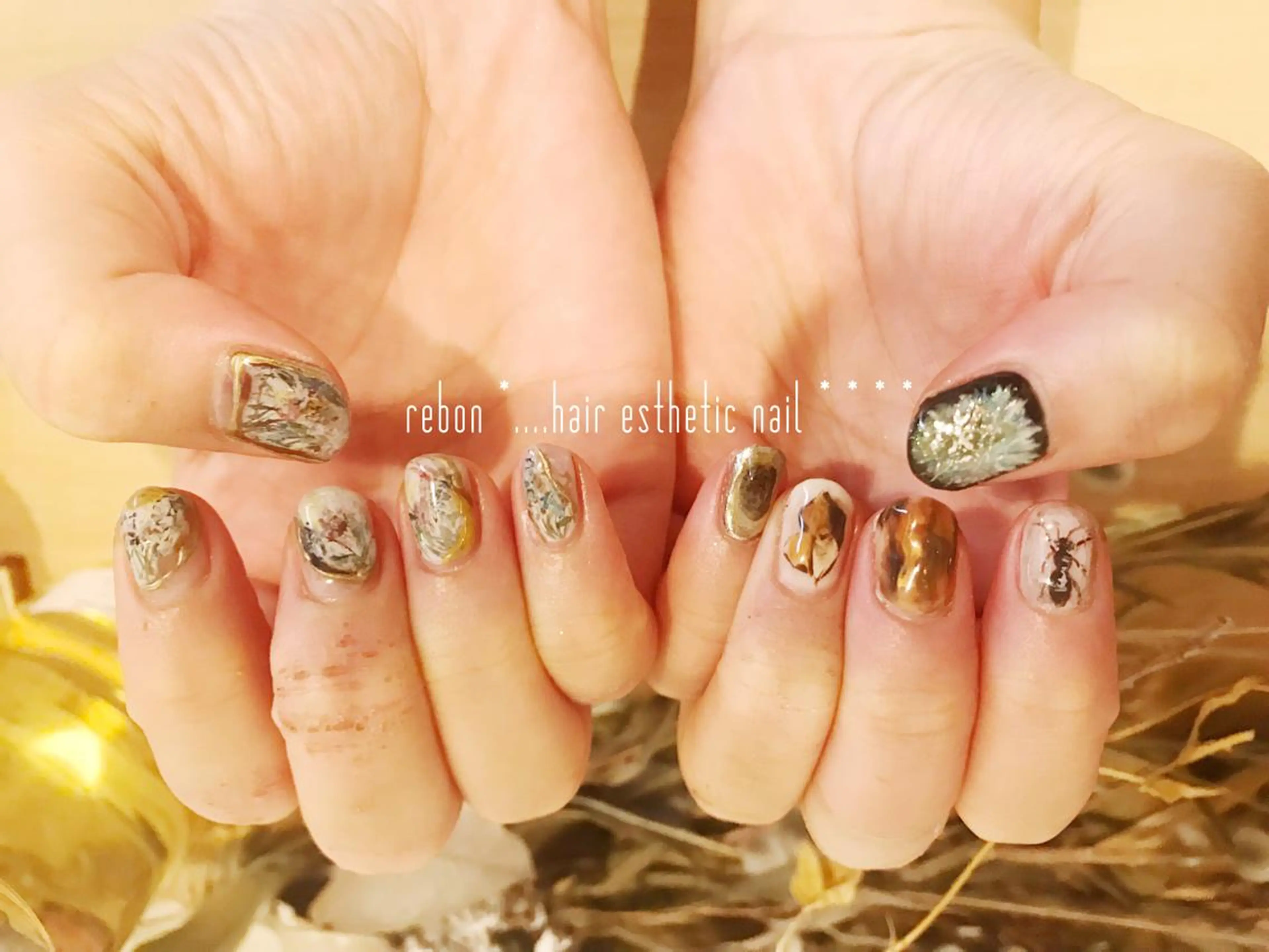 ネイル ハンドネイル フットネイル rebon＊ natsukiのネイルデザイン