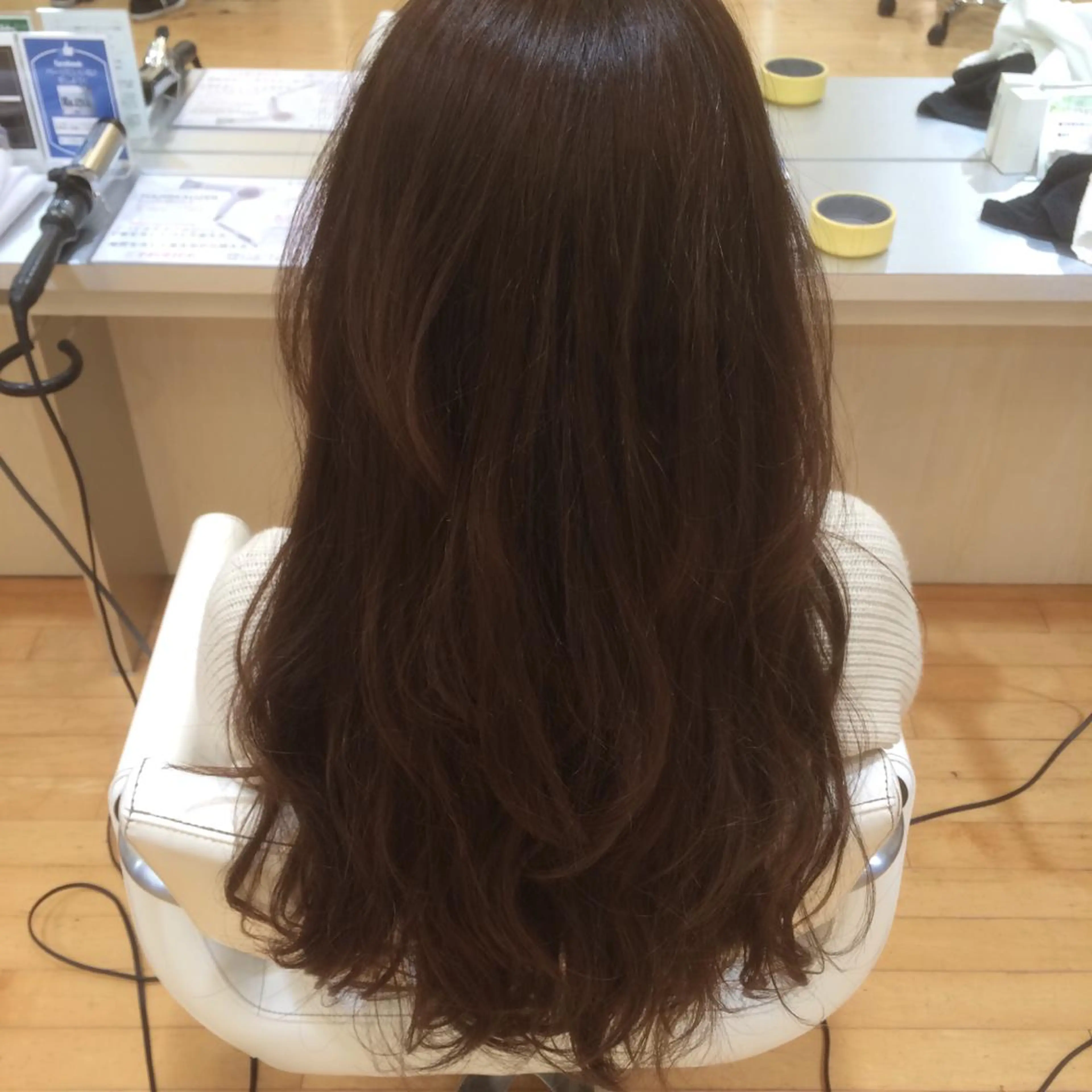 セミロング ロング カラー ベージュカラー タジマ ヤスヒサのヘアスタイル