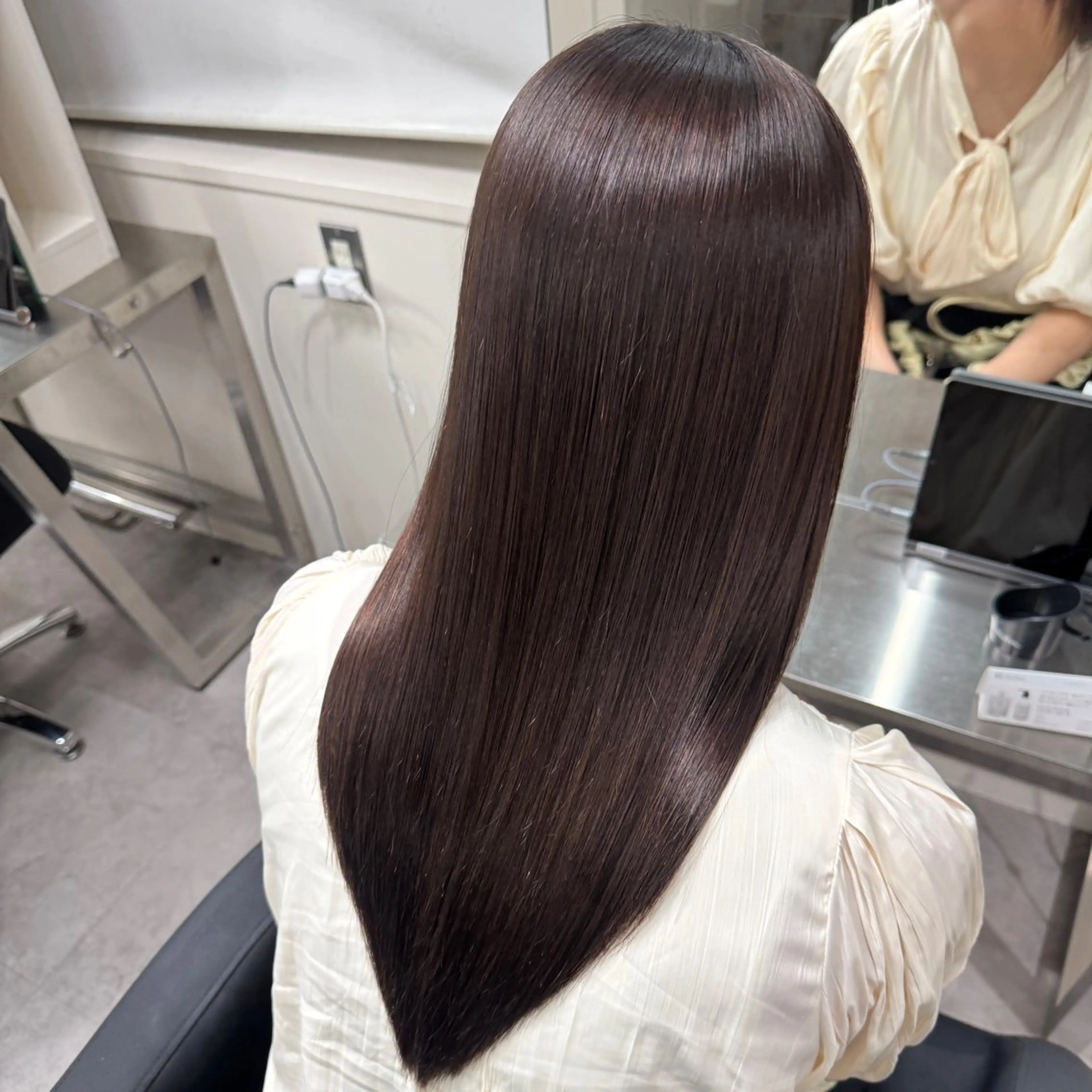 ロング カラー ヘアカラー トリートメント 🎀レイヤー×透明感 ×髪質改善🎀米田のヘアスタイル