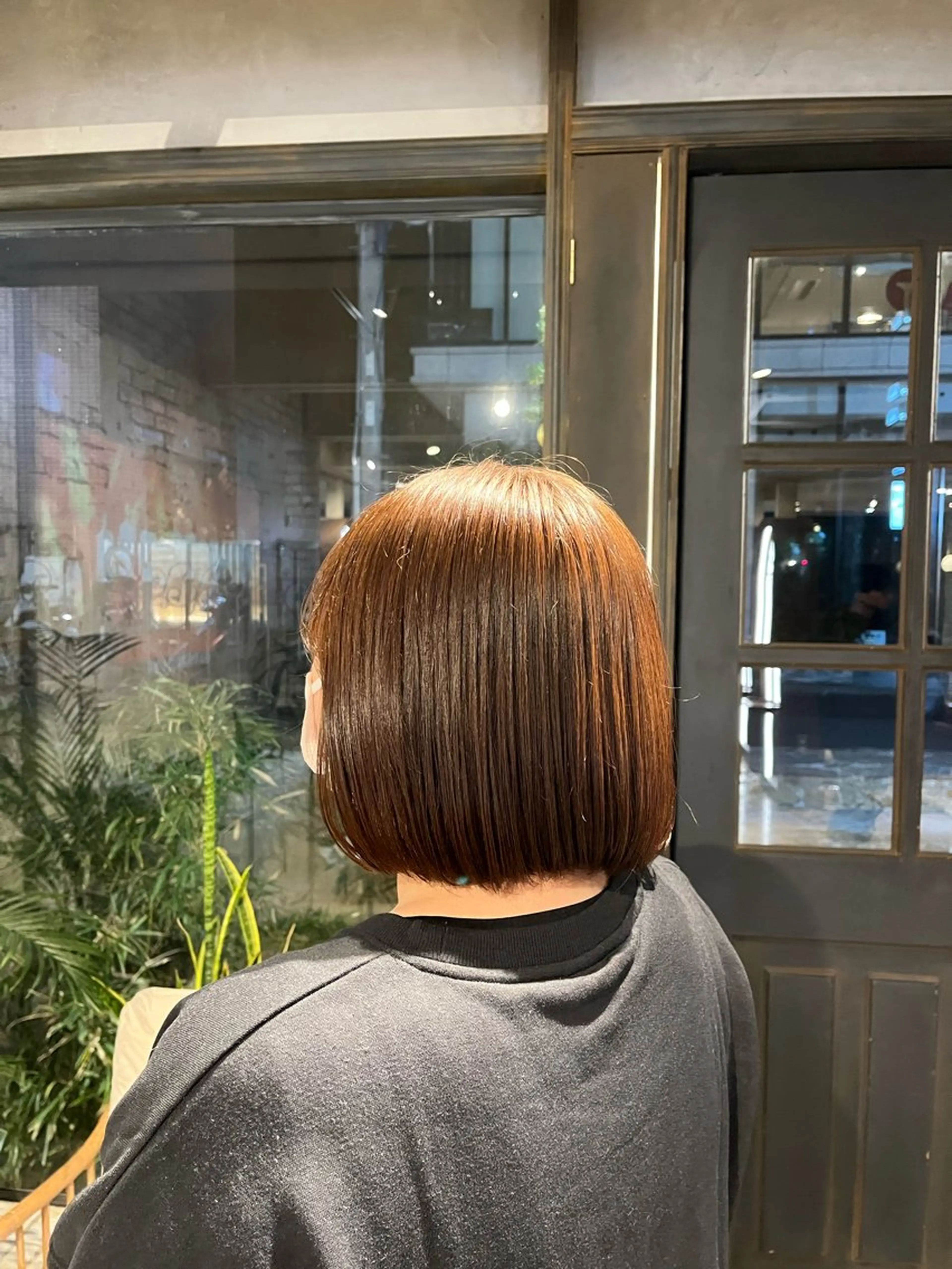 ミディアム ヘアカラー ボブカットモデル募集 🌟hana🦖のヘアスタイル