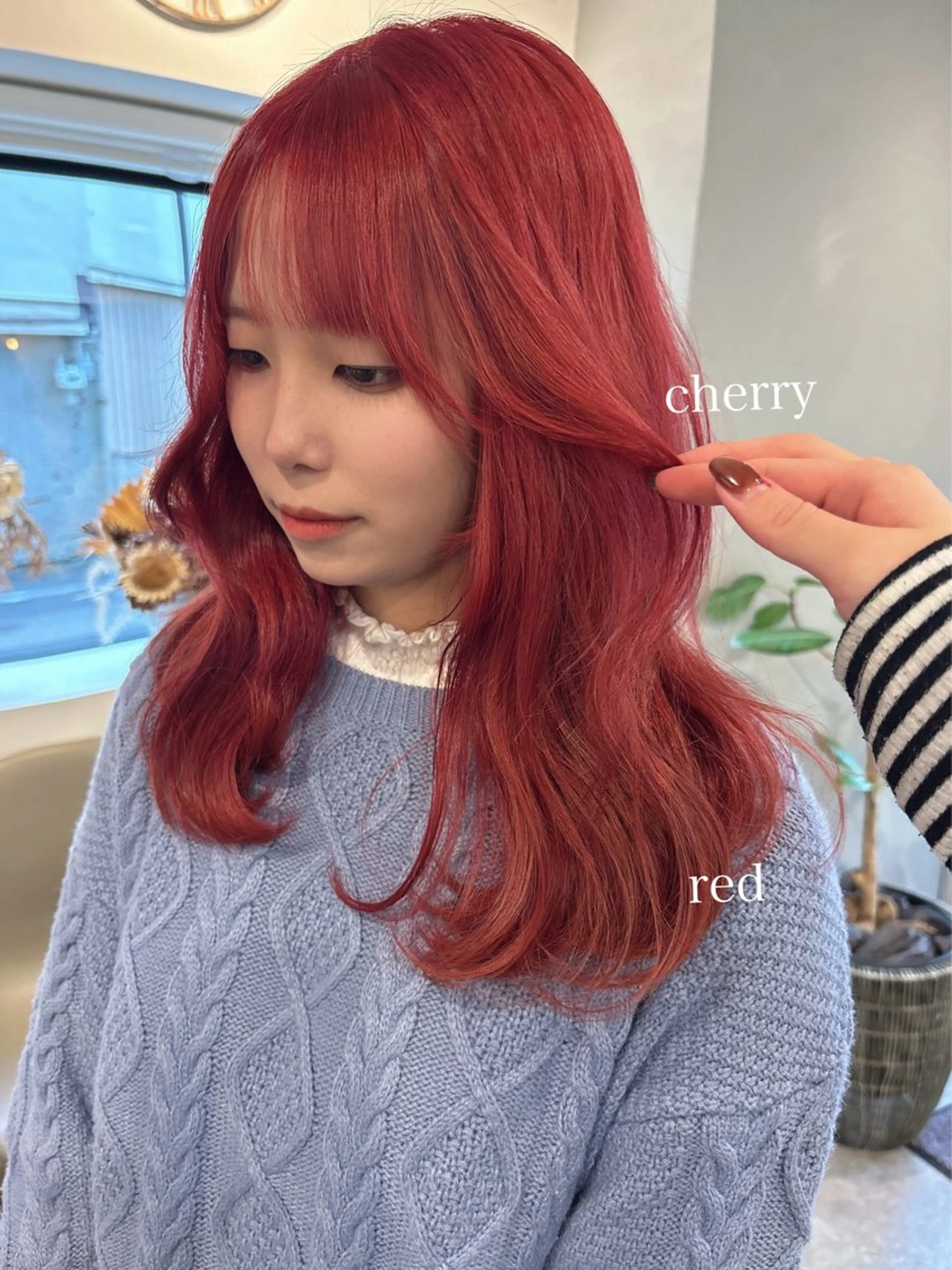 ロング カラー ヘアカラー トリートメント akane/ 縮毛矯正/暖色のヘアスタイル