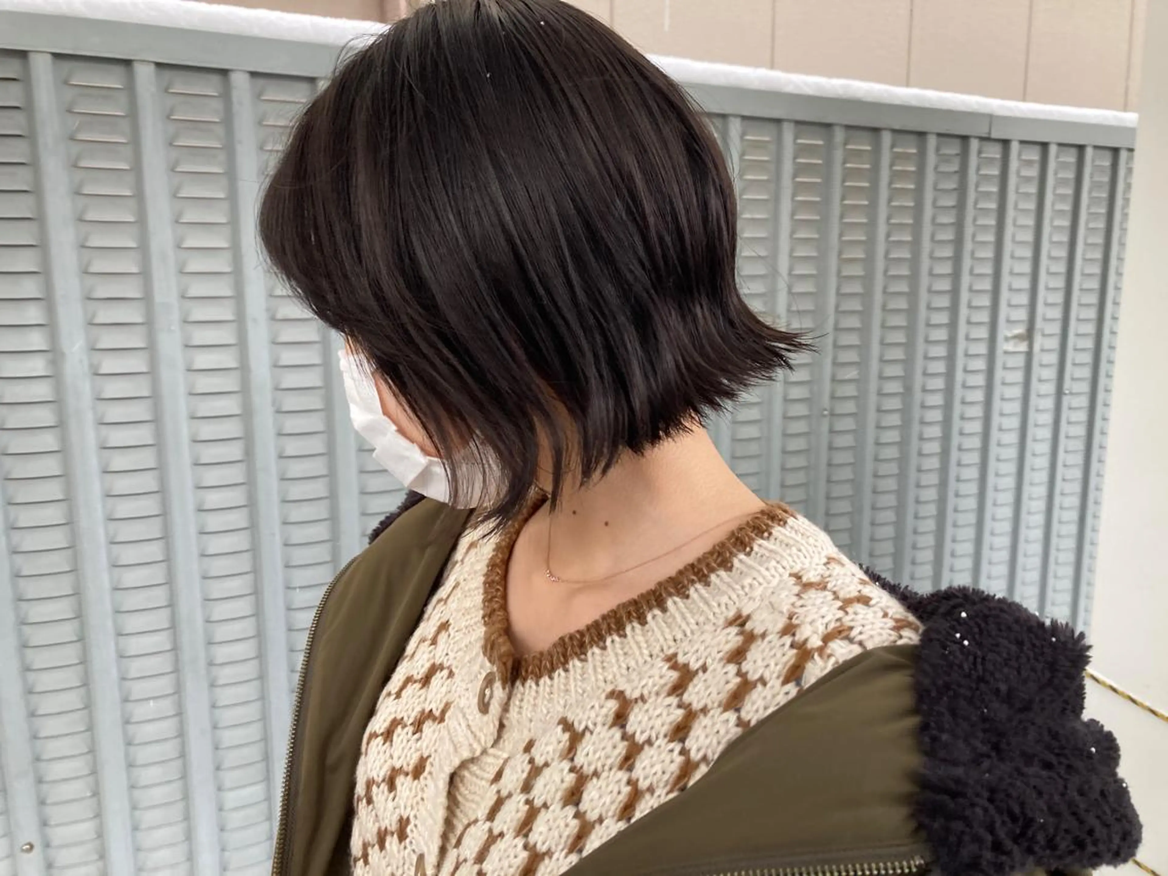 ミディアム ショートボブ ミディアムパーマ ボブ 松澤 勇輝のヘアスタイル