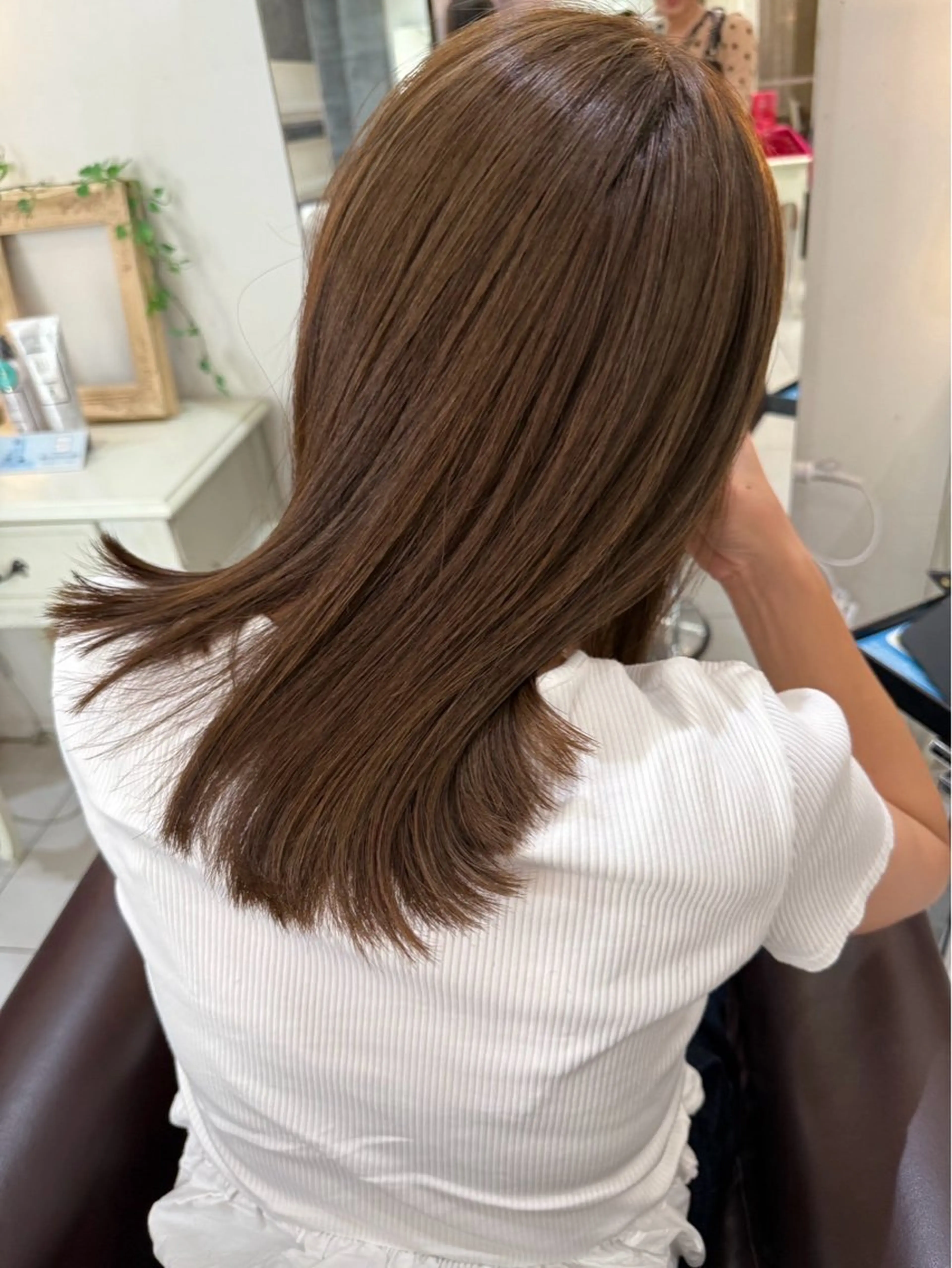 ミディアム カット ヘアカラー 濵田さらさ カットモデル募集中のヘアスタイル