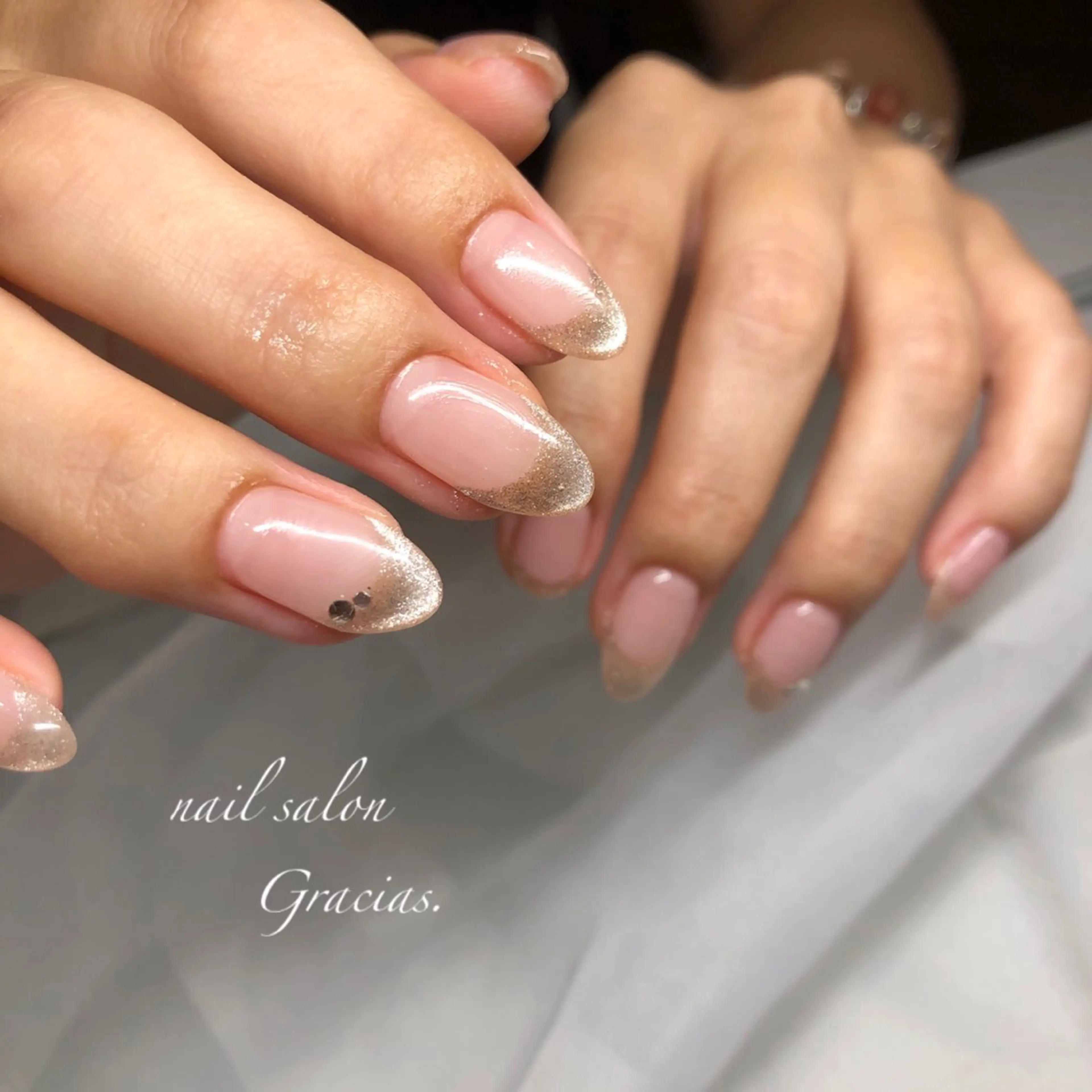 ネイル 長さ出し ジェルネイル メンズネイル Gracias. rieのネイルデザイン