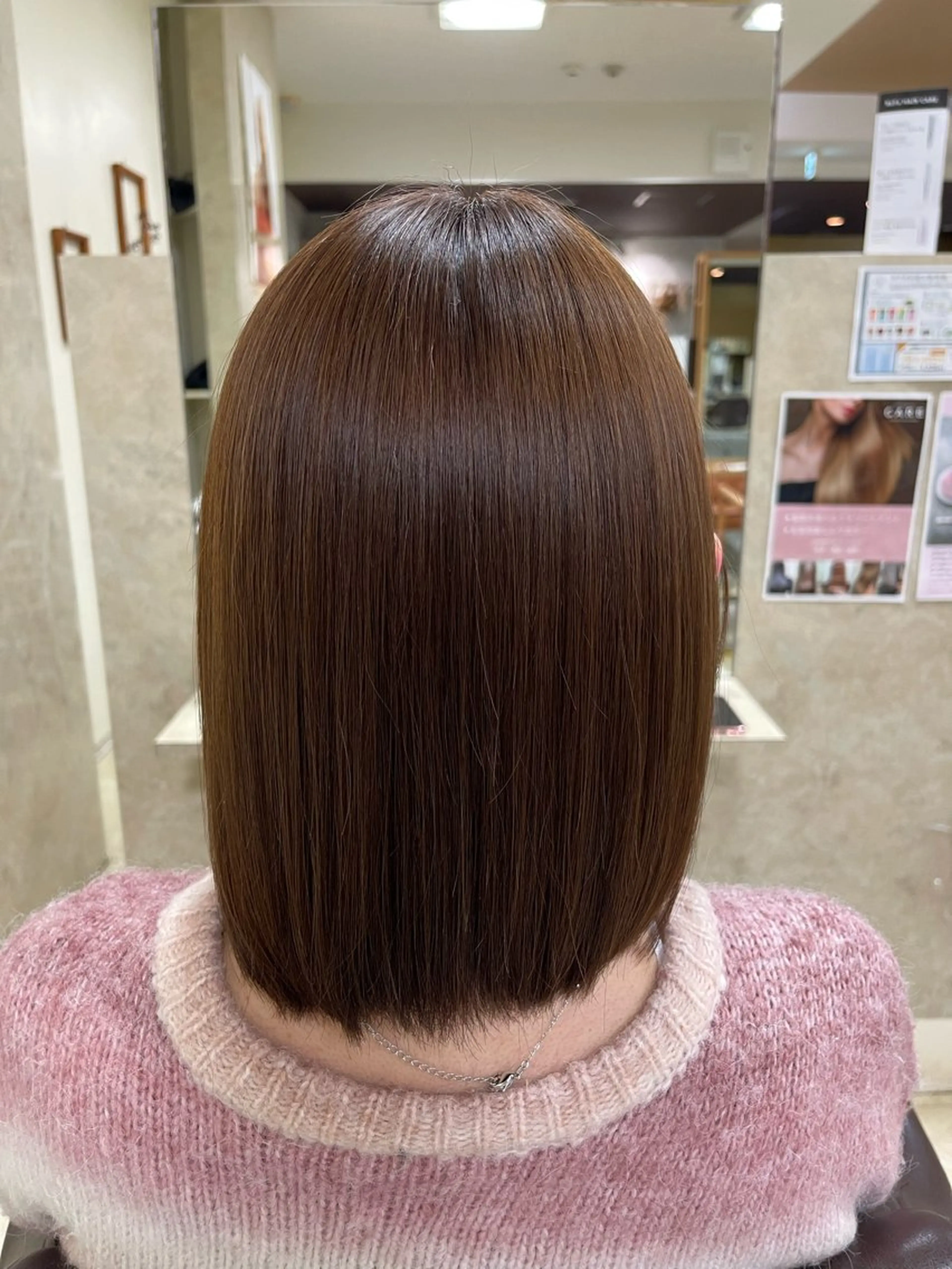 セミロング 縮毛矯正 縮毛・酸性ストレート 特化のヘアスタイル