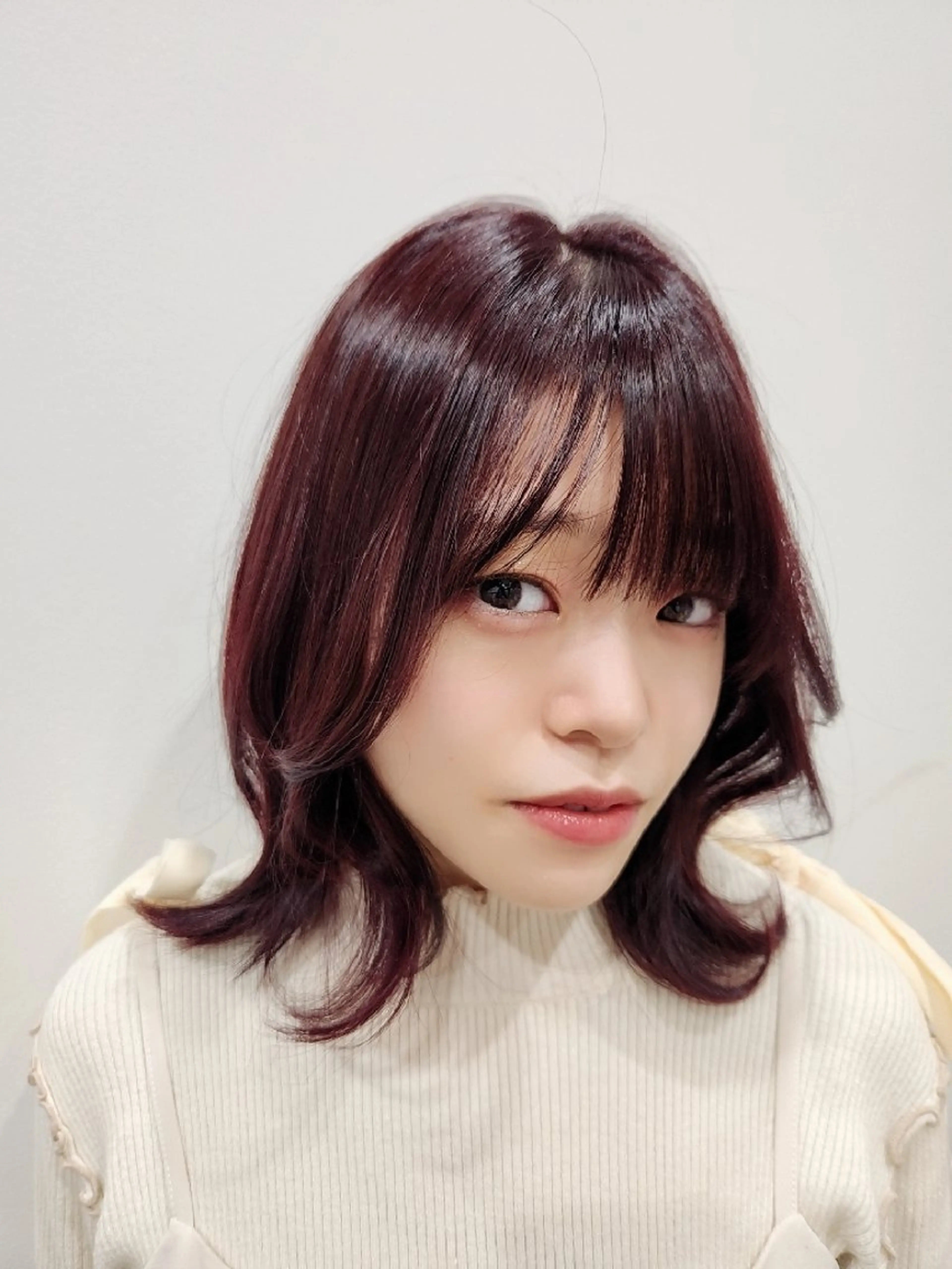 ミディアム カラー Nanako。/韓国 ハッシュカットのヘアスタイル