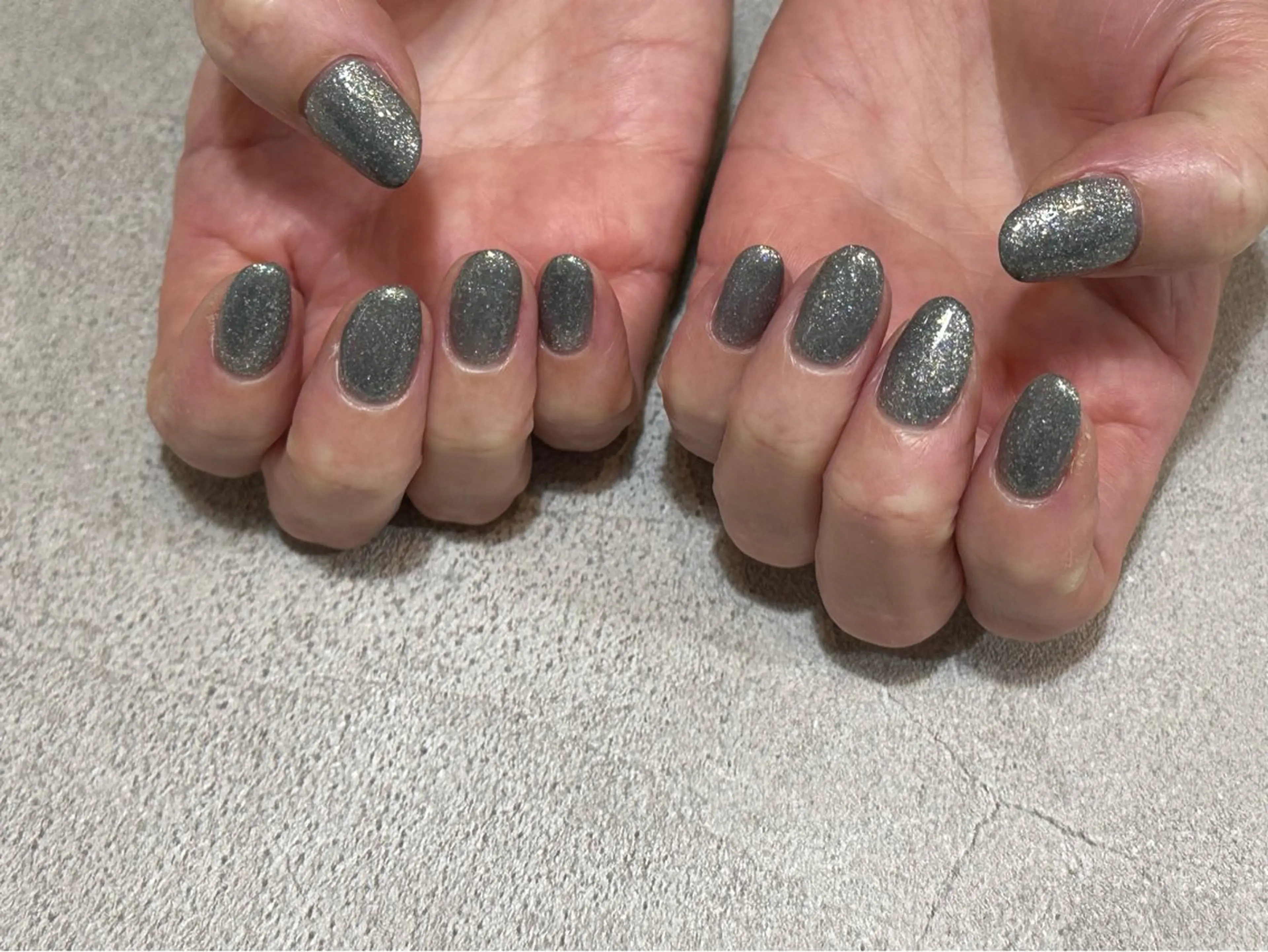 ネイル ラメ(グリッター) ワンカラーネイル Mitsui Yのネイルデザイン