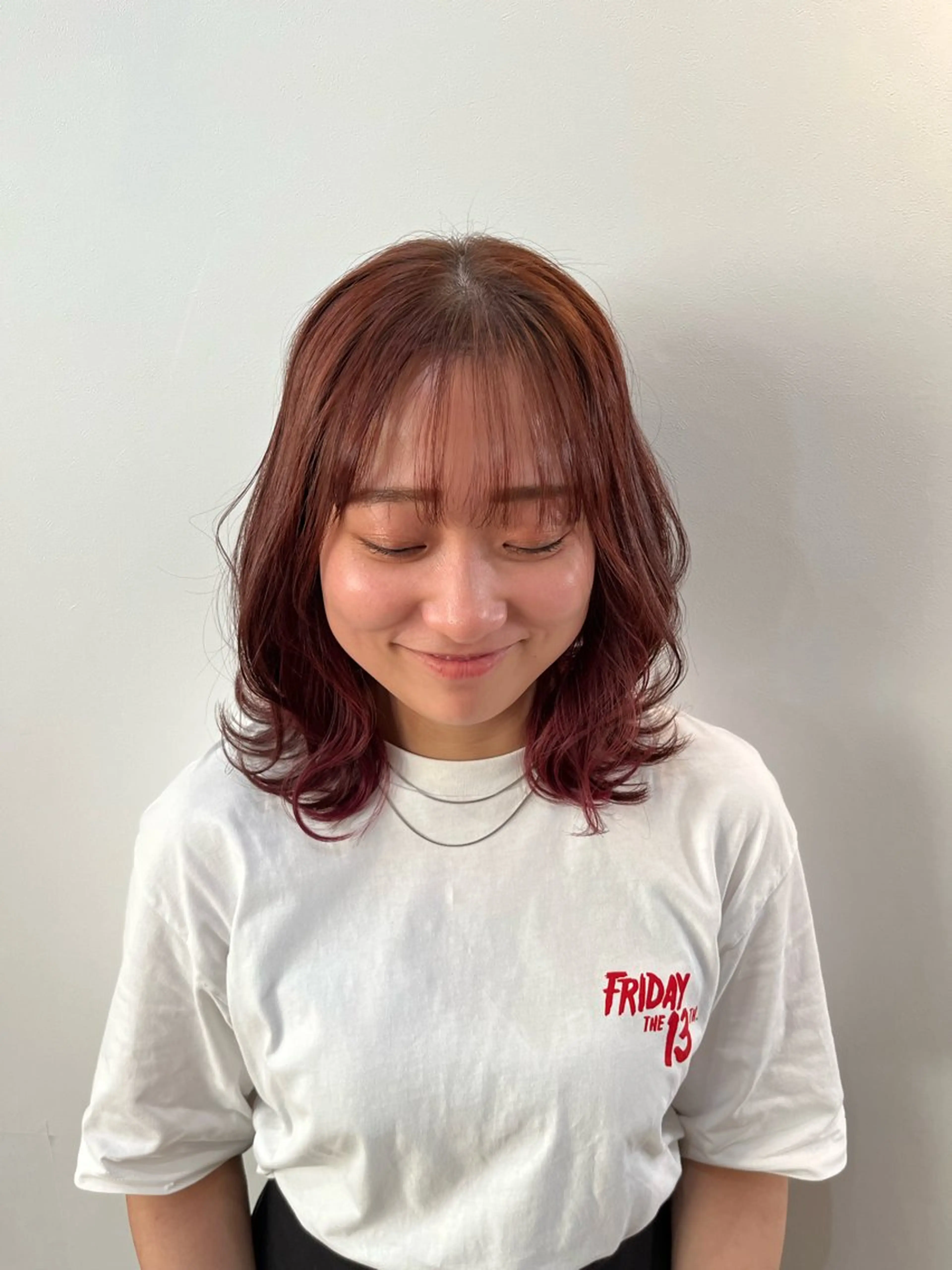 ミディアム カラー カット ヘアカラー トリートメント 仁木 謙太のヘアスタイル