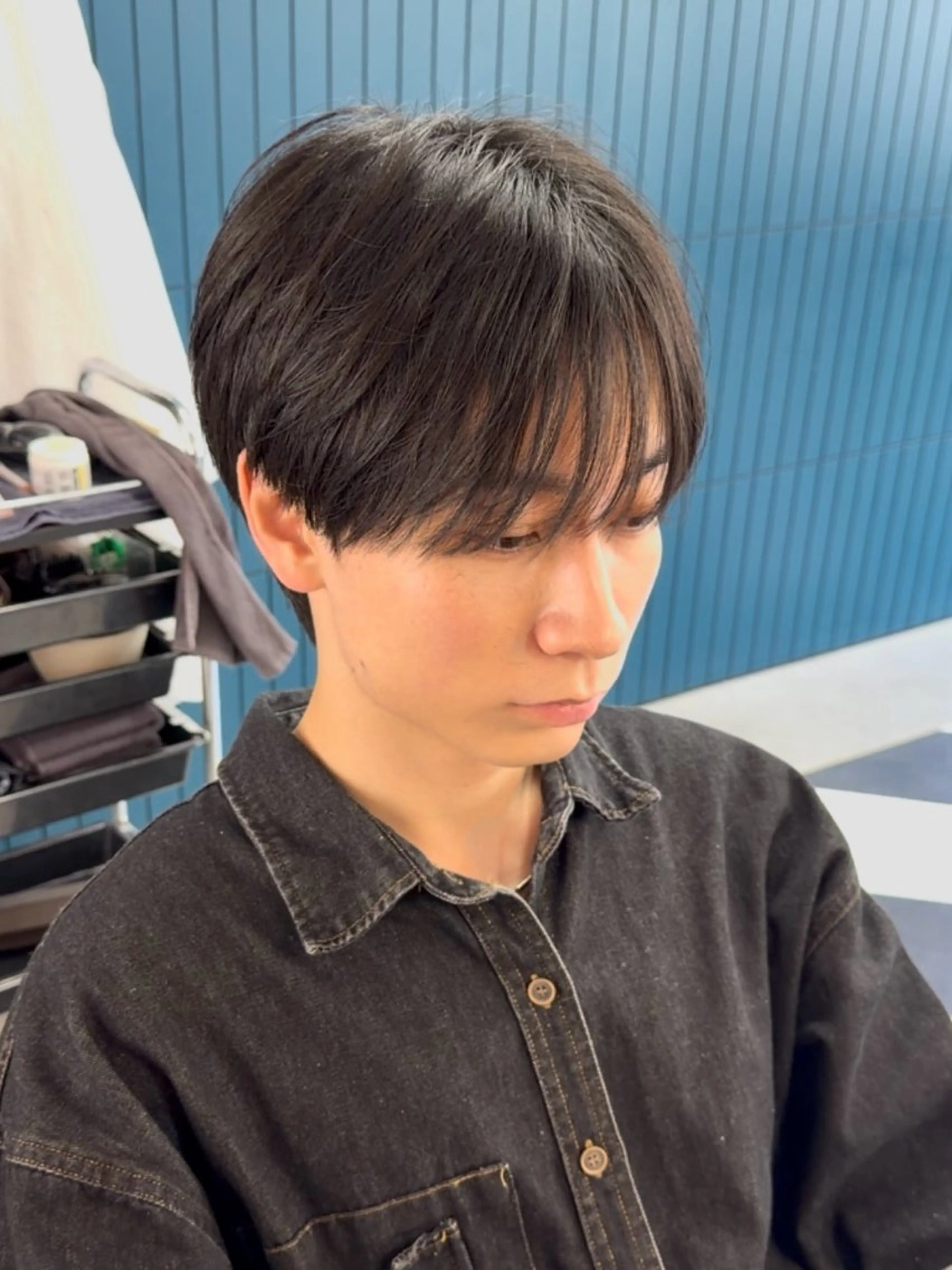 ミディアム カラー パーマ ヘアアレンジ メンズ 伊藤 陸のヘアスタイル