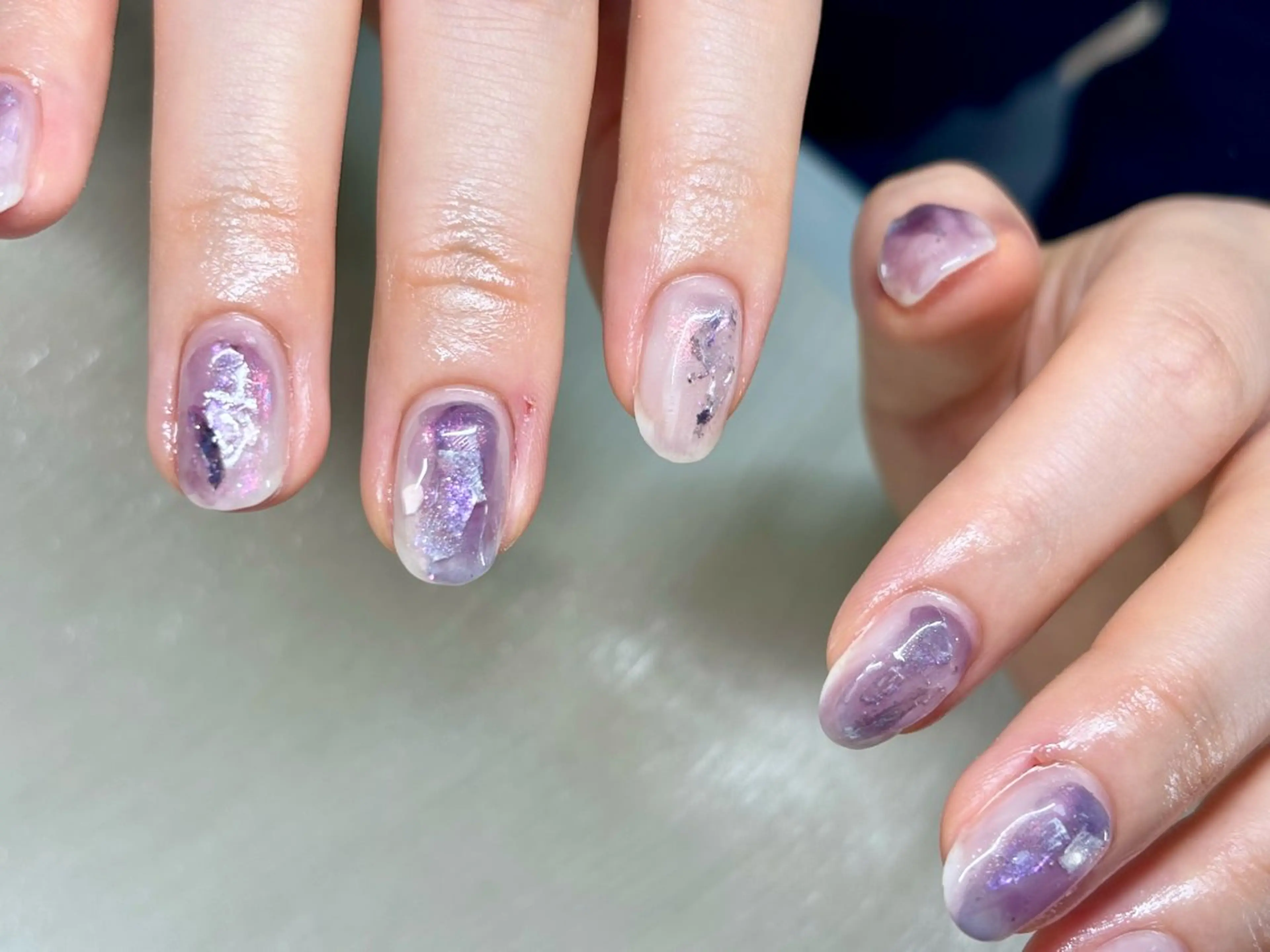 ネイル ニュアンスネイル 春ネイル ハンドネイル ハンドケア ETE LUNA NAILのネイルデザイン