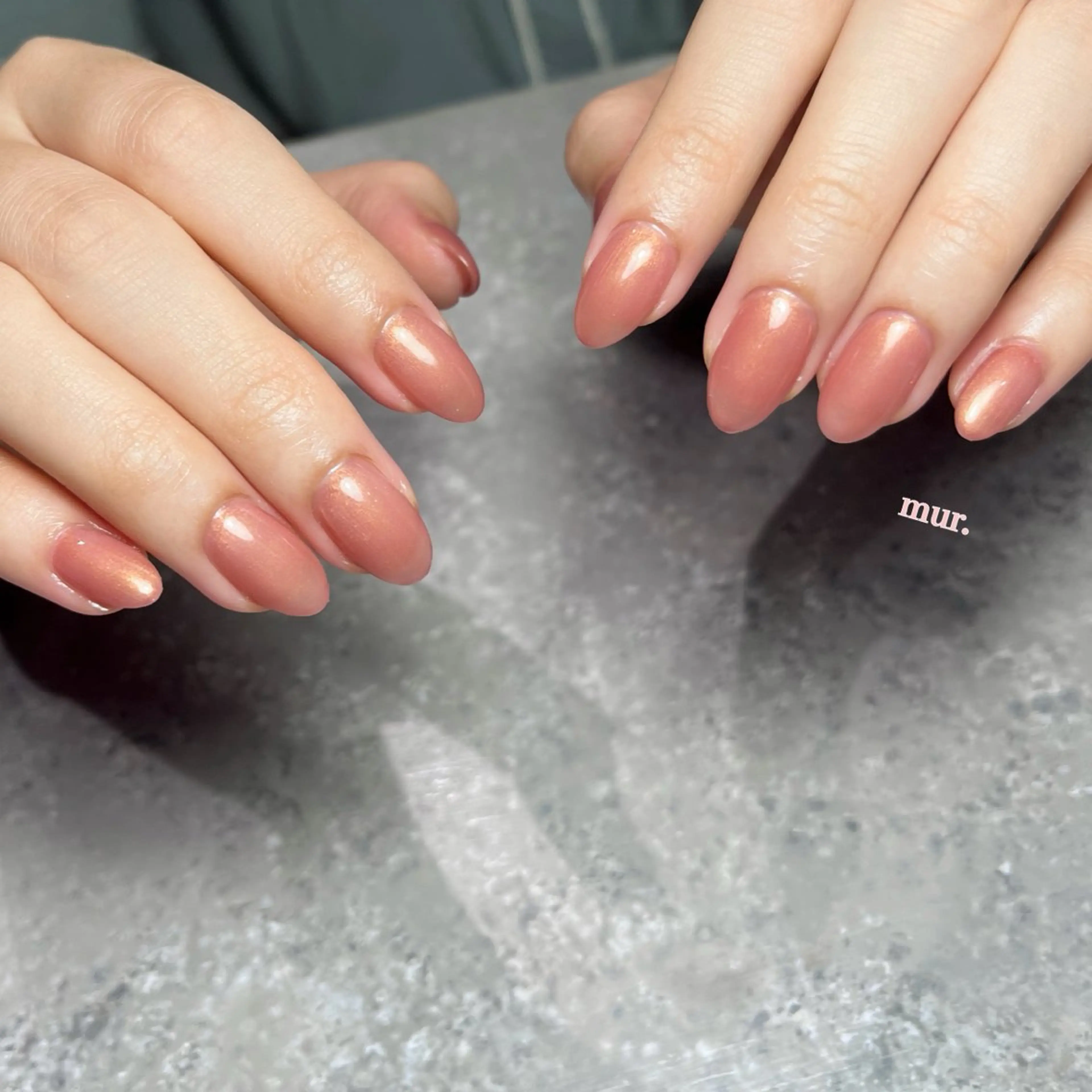 ネイル オフィスネイル ワンカラーネイル nailsalon mur.のネイルデザイン