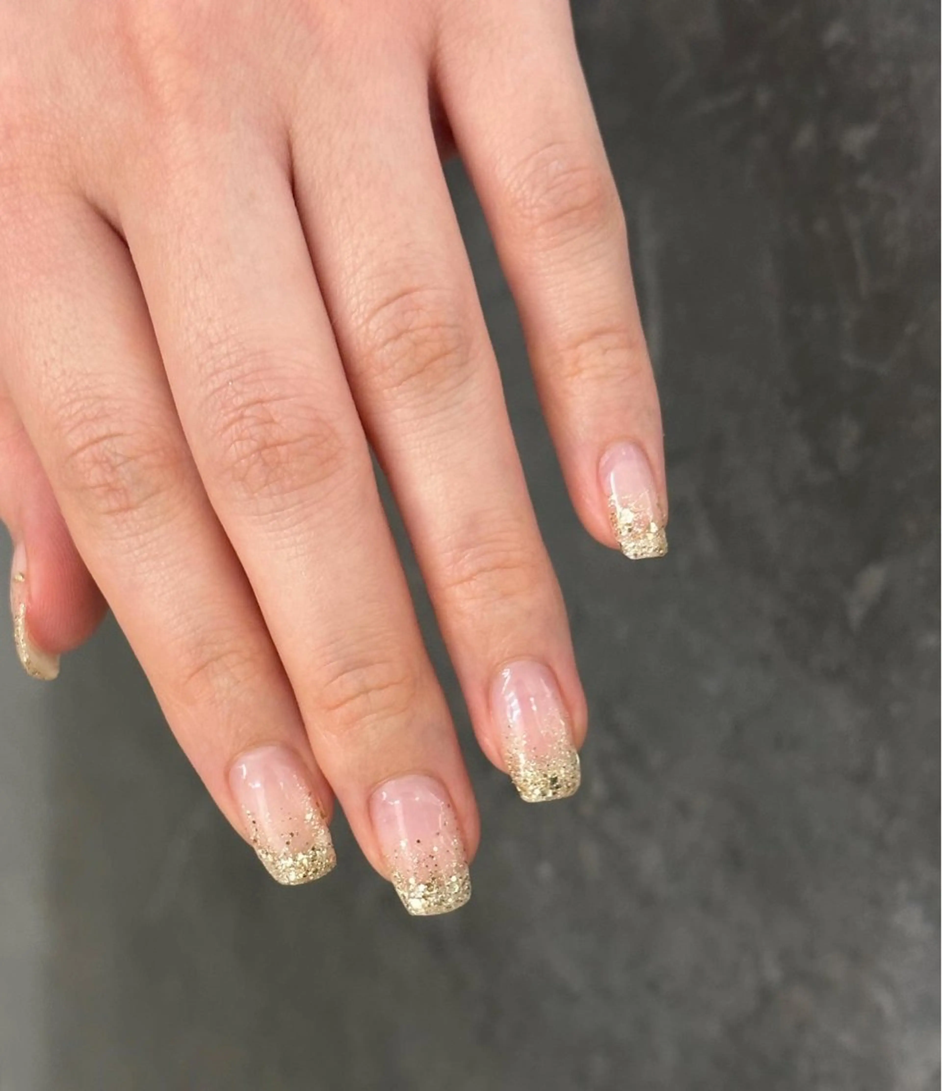 【オフあり】ラメグラデーション(クリアベース)の写真