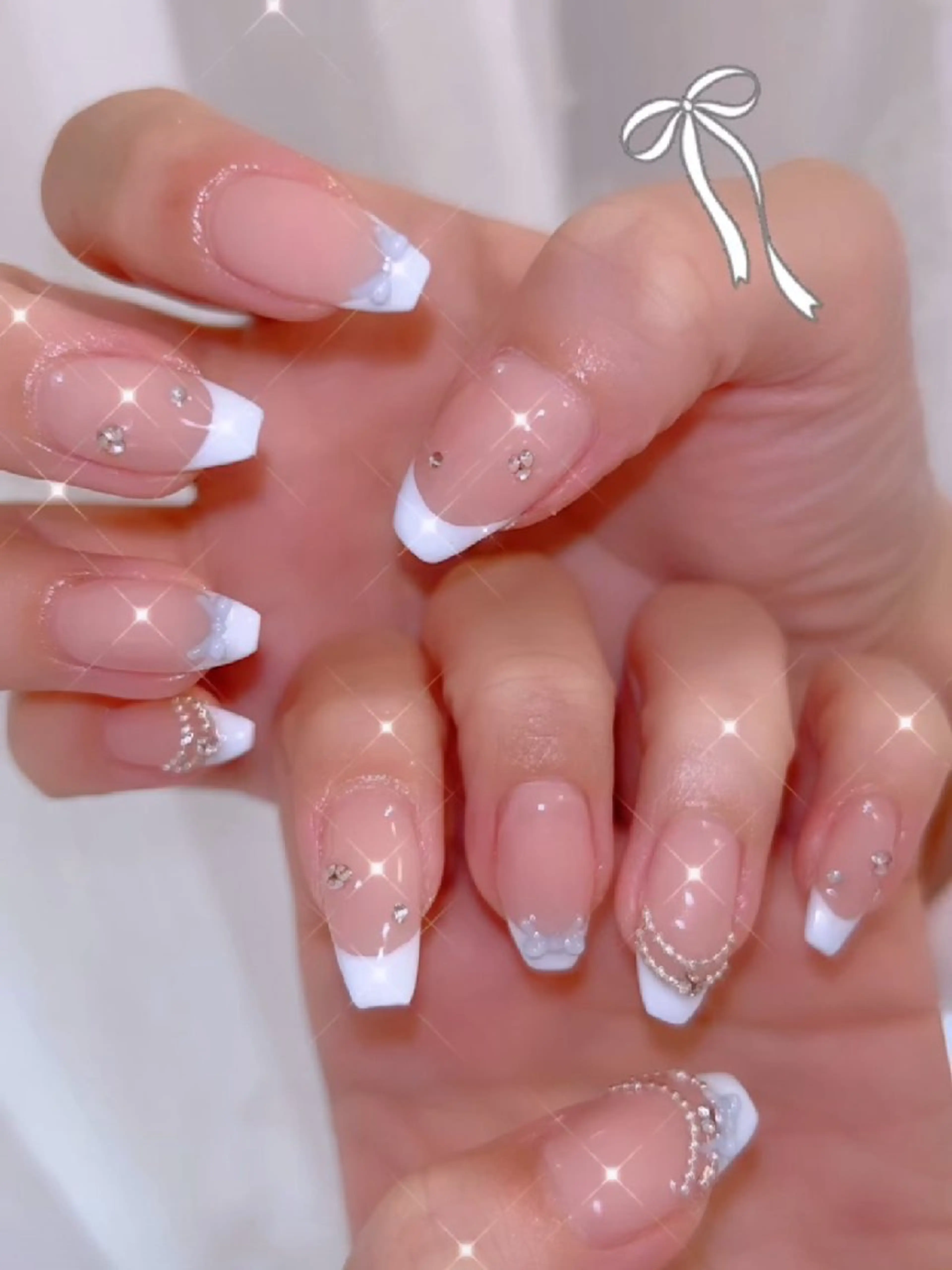 ネイル 長さ出し ジェルネイル 韓国ネイル マグネットネイル ニュアンスネイル I LOVE ME NAIL.｡.:*♡のネイルデザイン