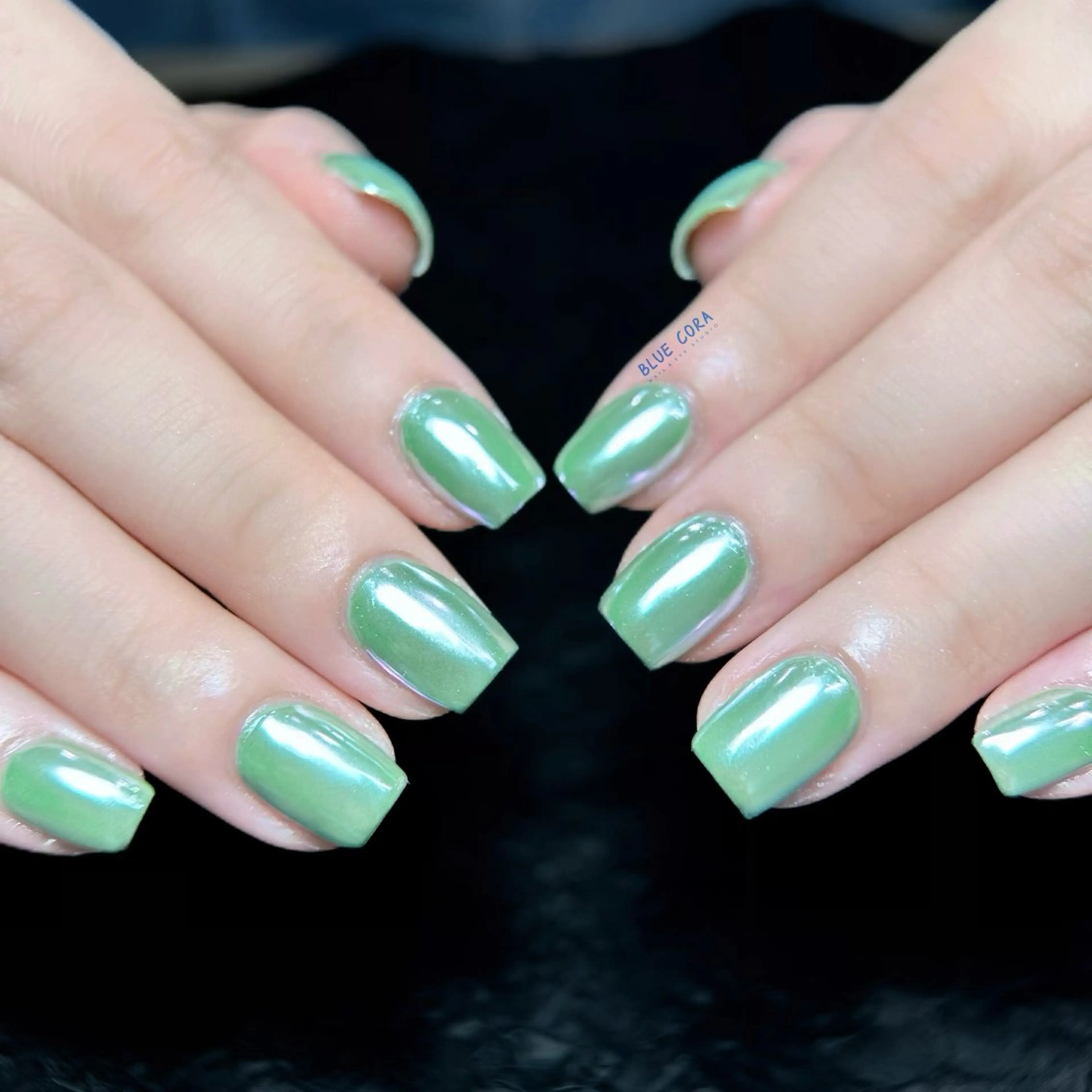 ネイル オーロラネイル マットネイル ハンドネイル ハンドケア BLUE CORA所属・BLUE CORAのネイルデザイン