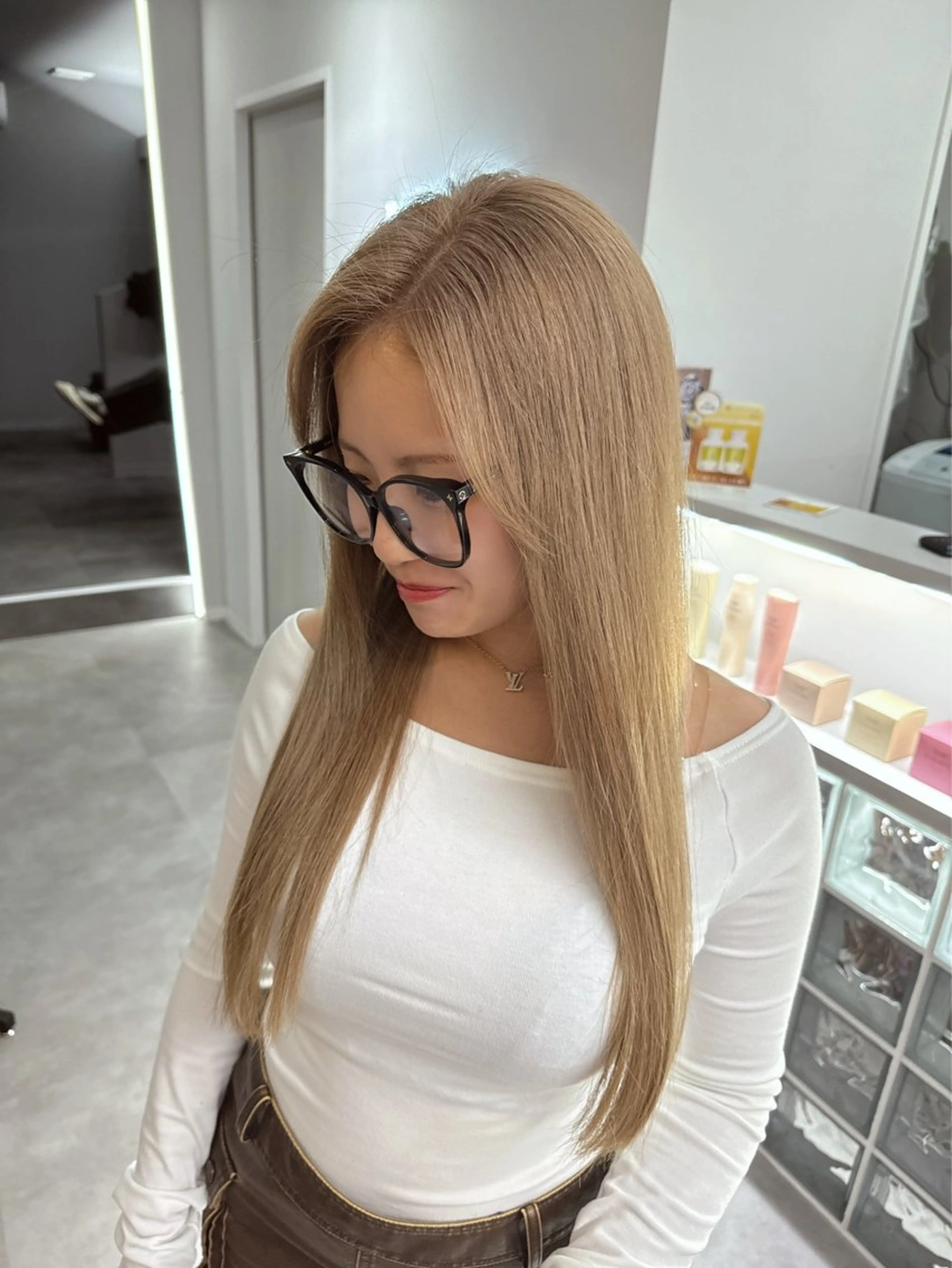 【ダブルカラー】ケアブリーチonカラー＋SUBLIMICトリートメントの写真