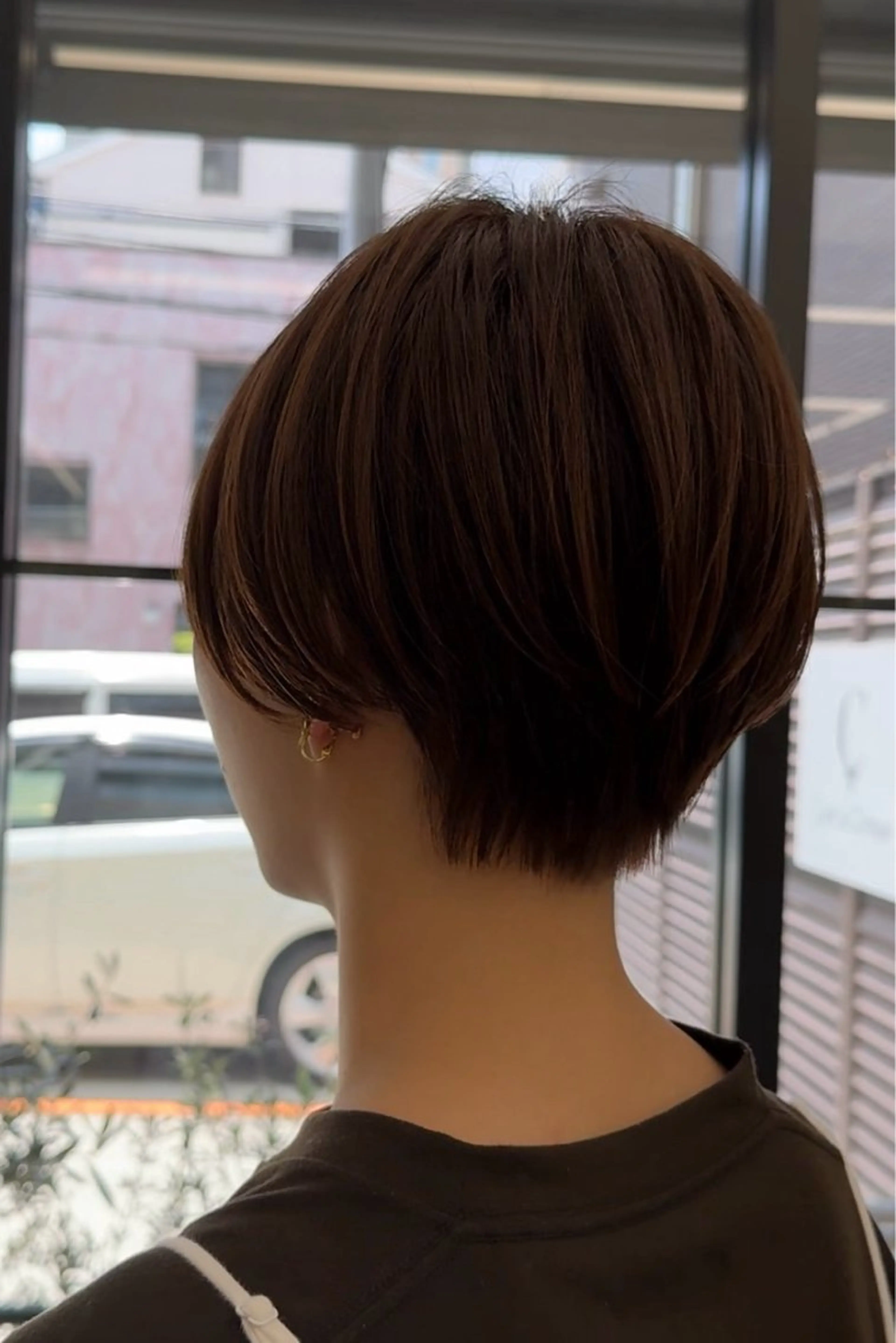 ショート ショート/ボブ レイヤー/チヨノのヘアスタイル