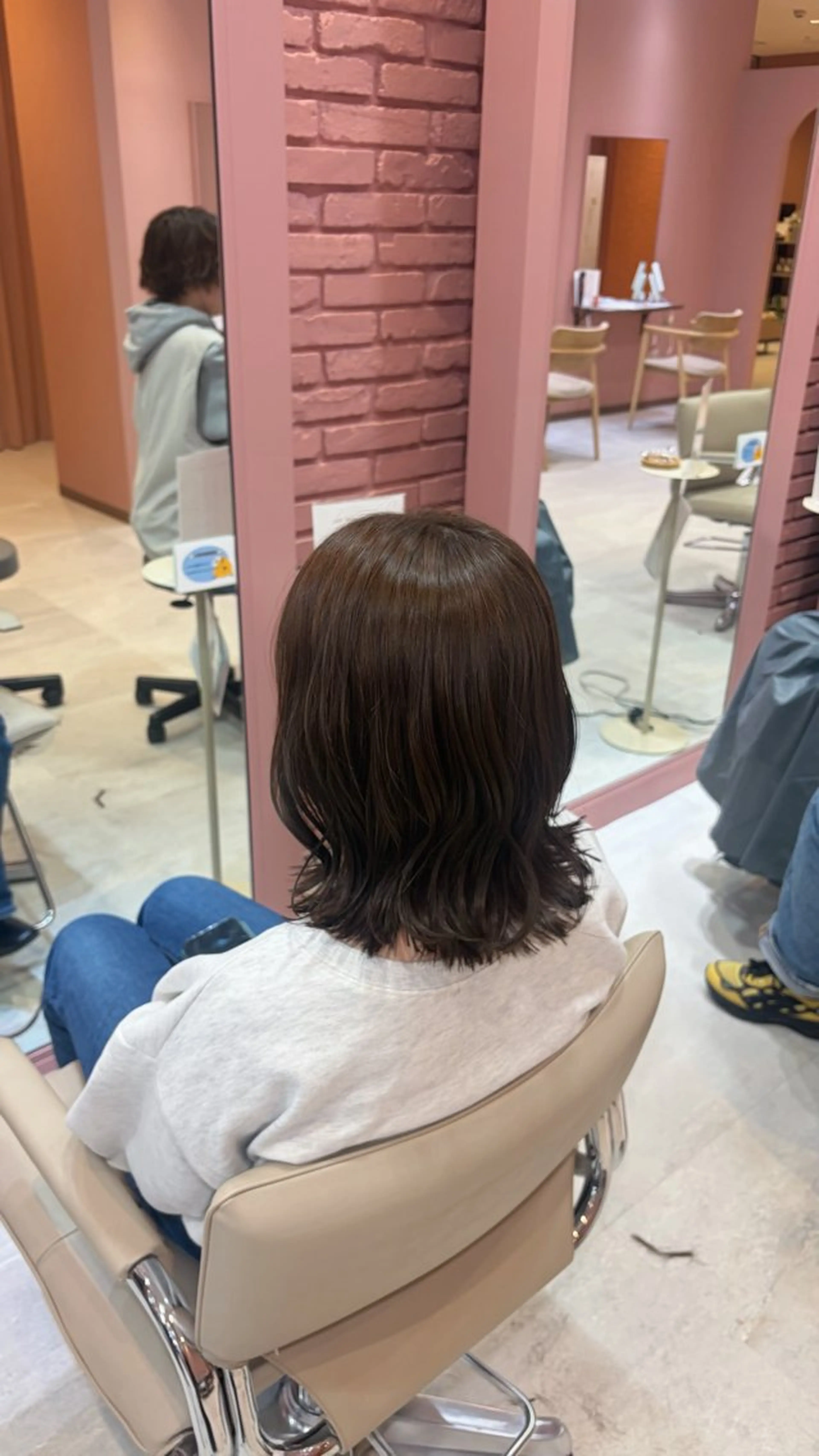 ミディアム カラー カット ヘアカラー 聖菜/ hina /レイヤー/艶カラーのヘアスタイル