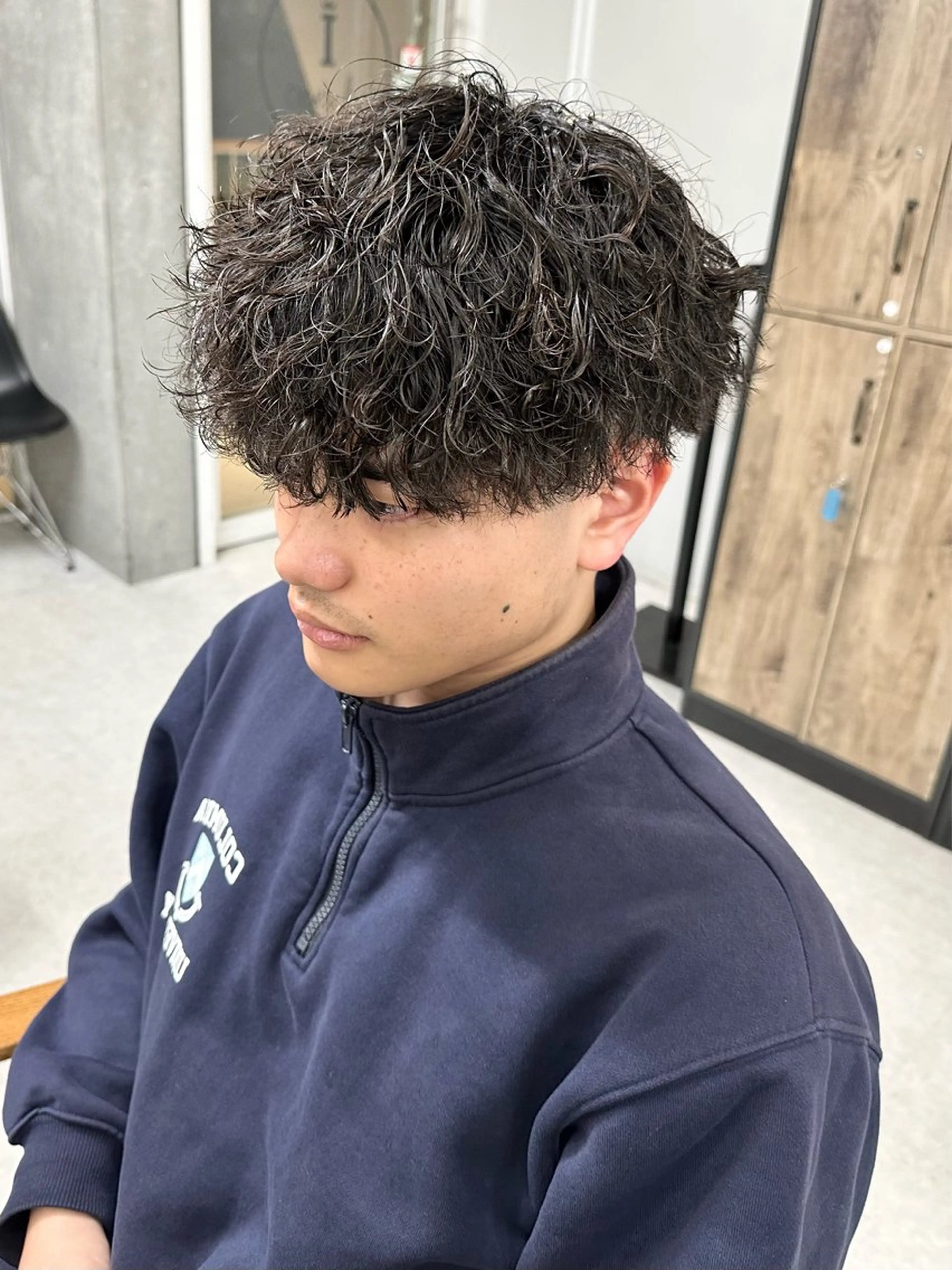 ショート パーマ メンズ パーマ トリートメント メンズ似合わせ🪞 kotoriのヘアスタイル