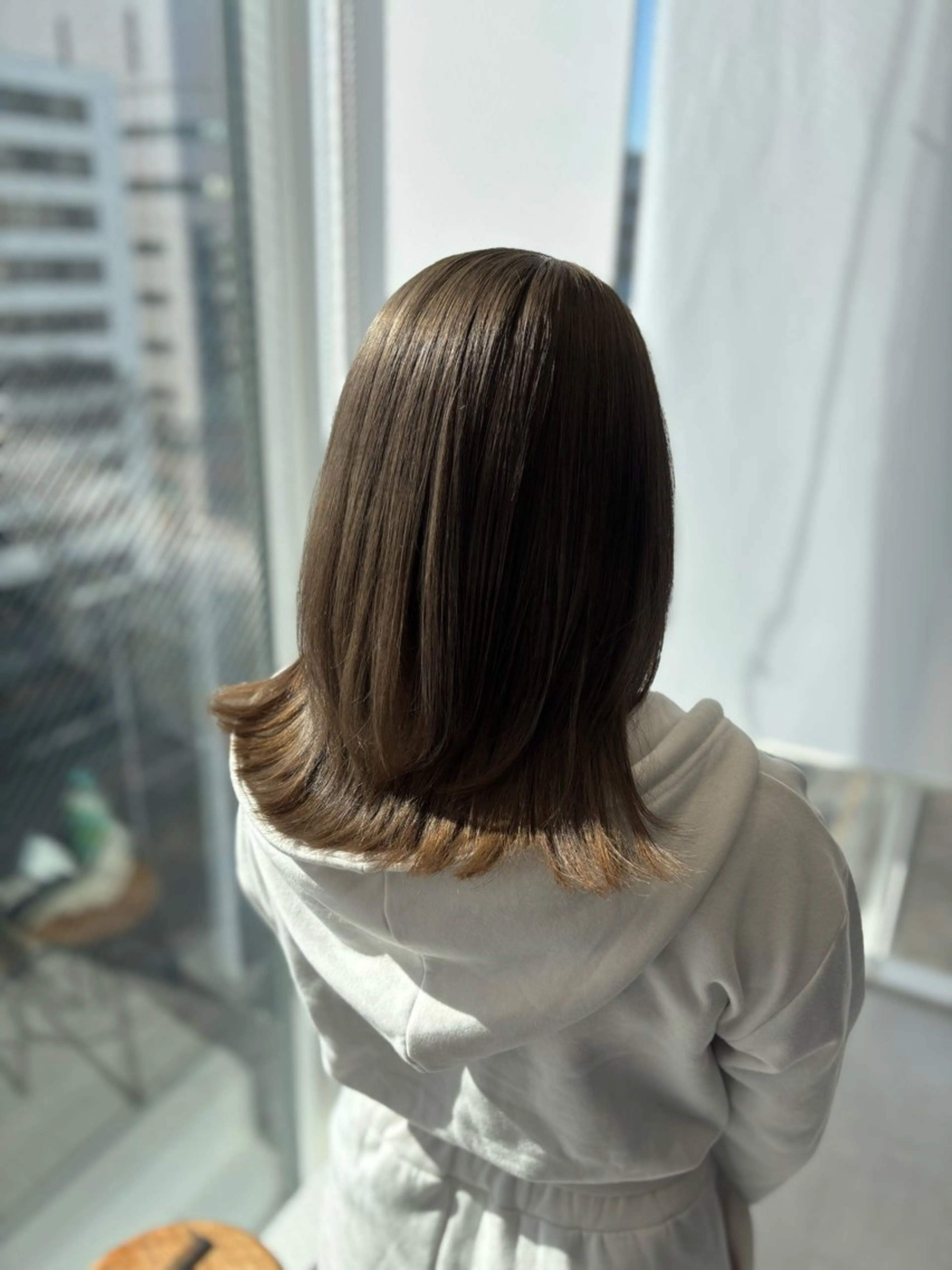 ミディアム カット ヘアカラー トリートメント 美髪ヘア 🤍erikaのヘアスタイル