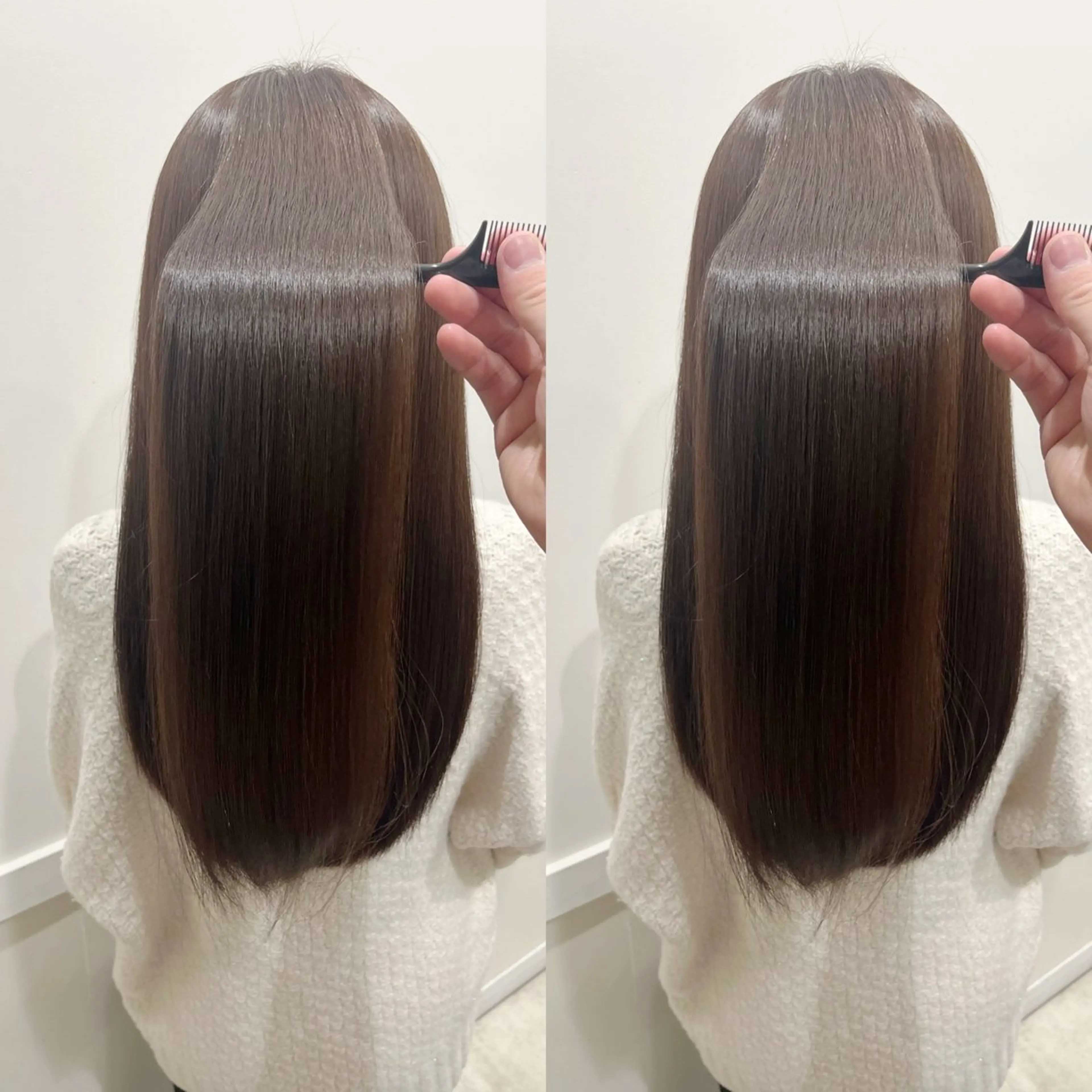 ロング 全席個室美容室 縮毛矯正/レイヤーのヘアスタイル