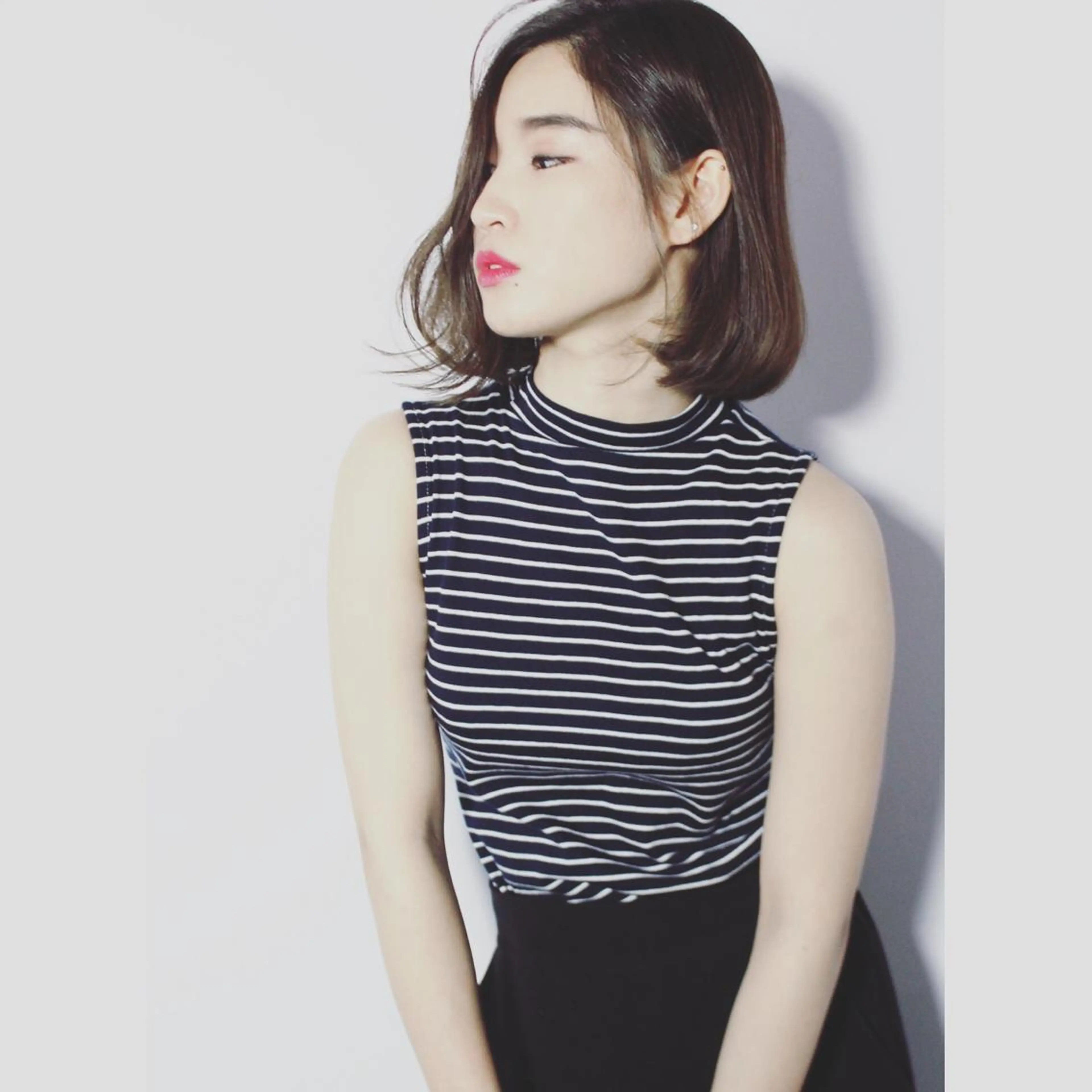 ミディアム カラー 永田 崇のヘアスタイル