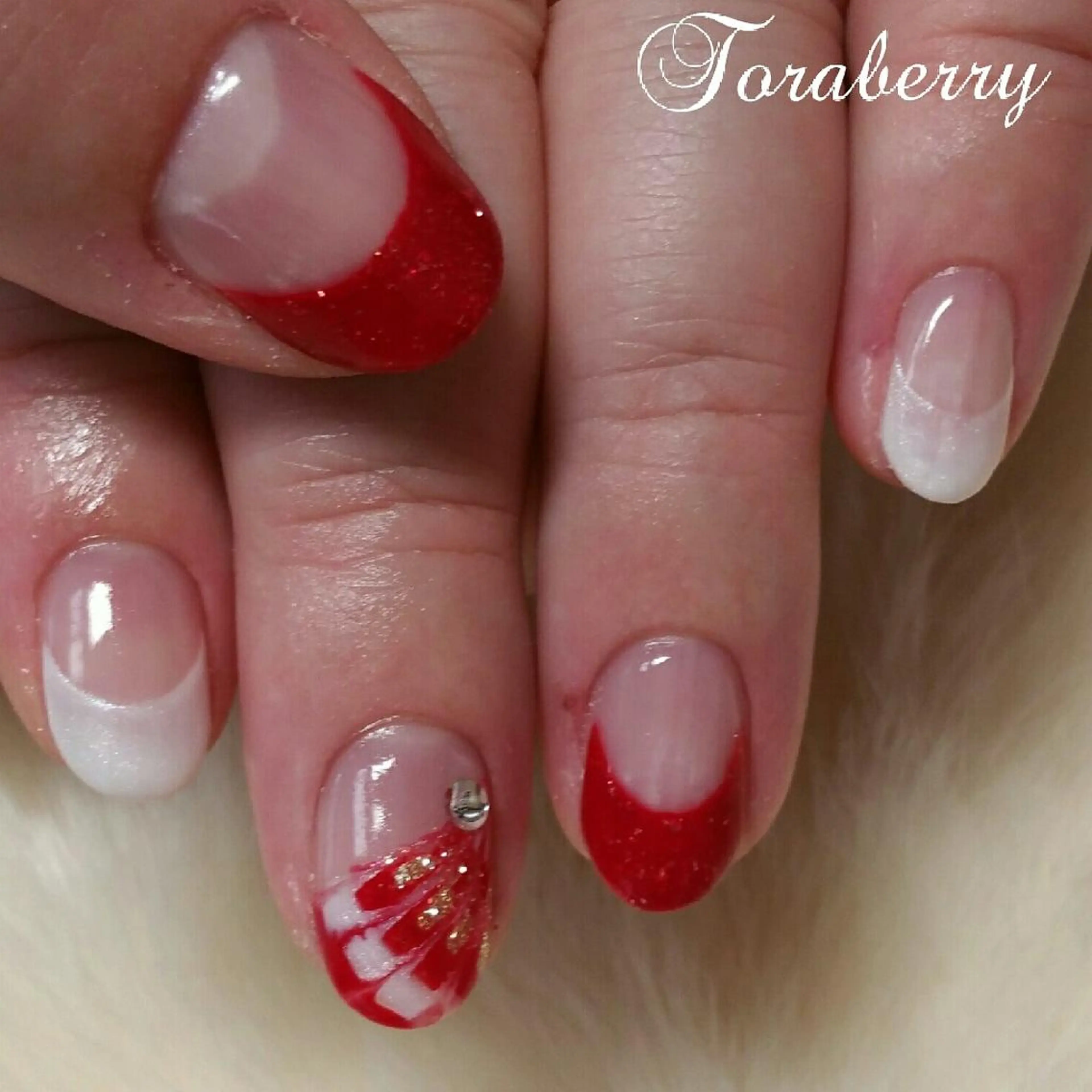 ネイル ピーコックネイル ハンドネイル ネイリスト なつみのネイルデザイン