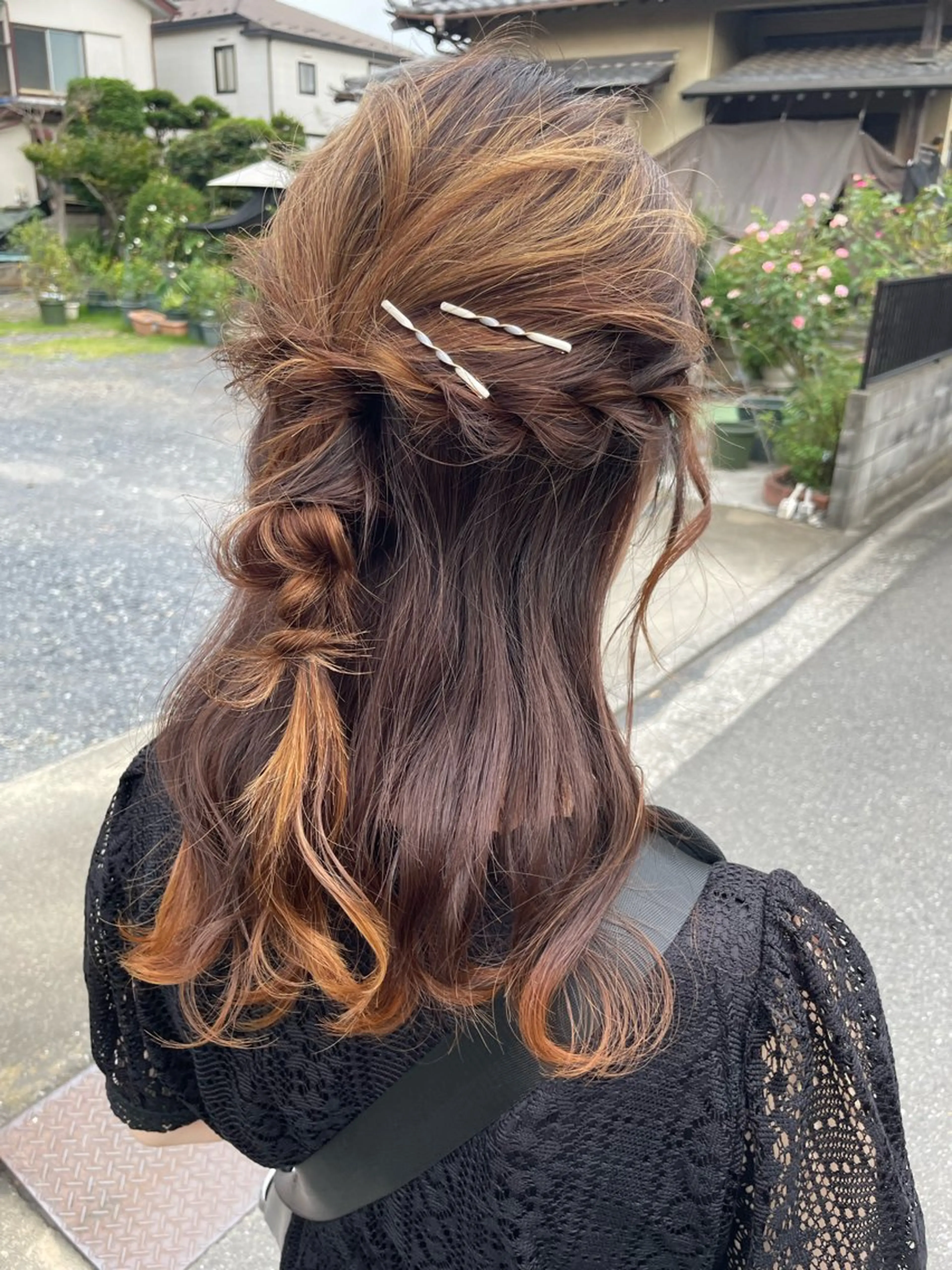 🥂ヘアアレンジ🥂﹨*.お顔周りカットサービス.*∕💐お呼ばれヘア/大人かわいいヘアセット💐の写真