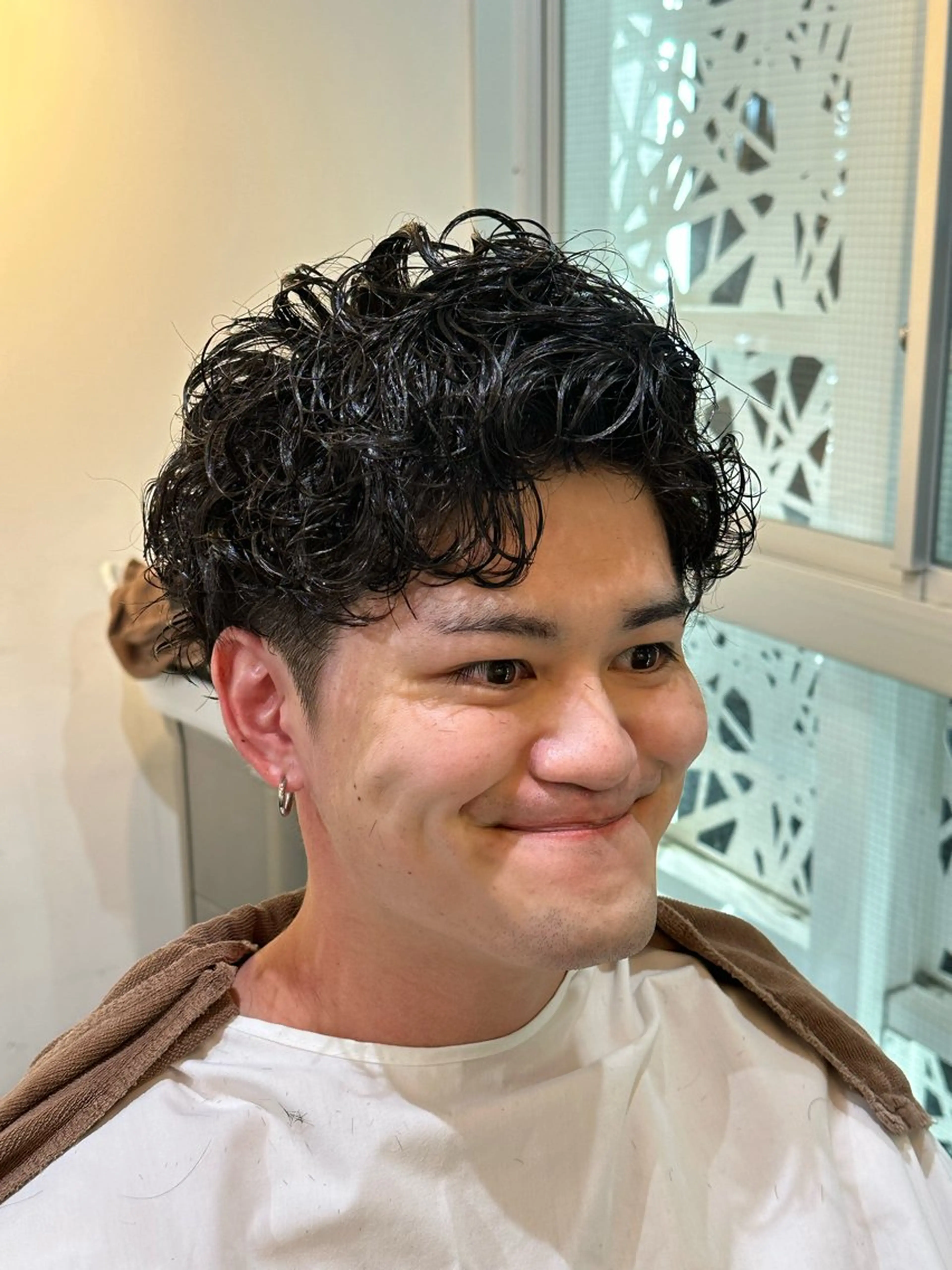 ミディアム パーマ 刈り上げの あおきさんのヘアスタイル