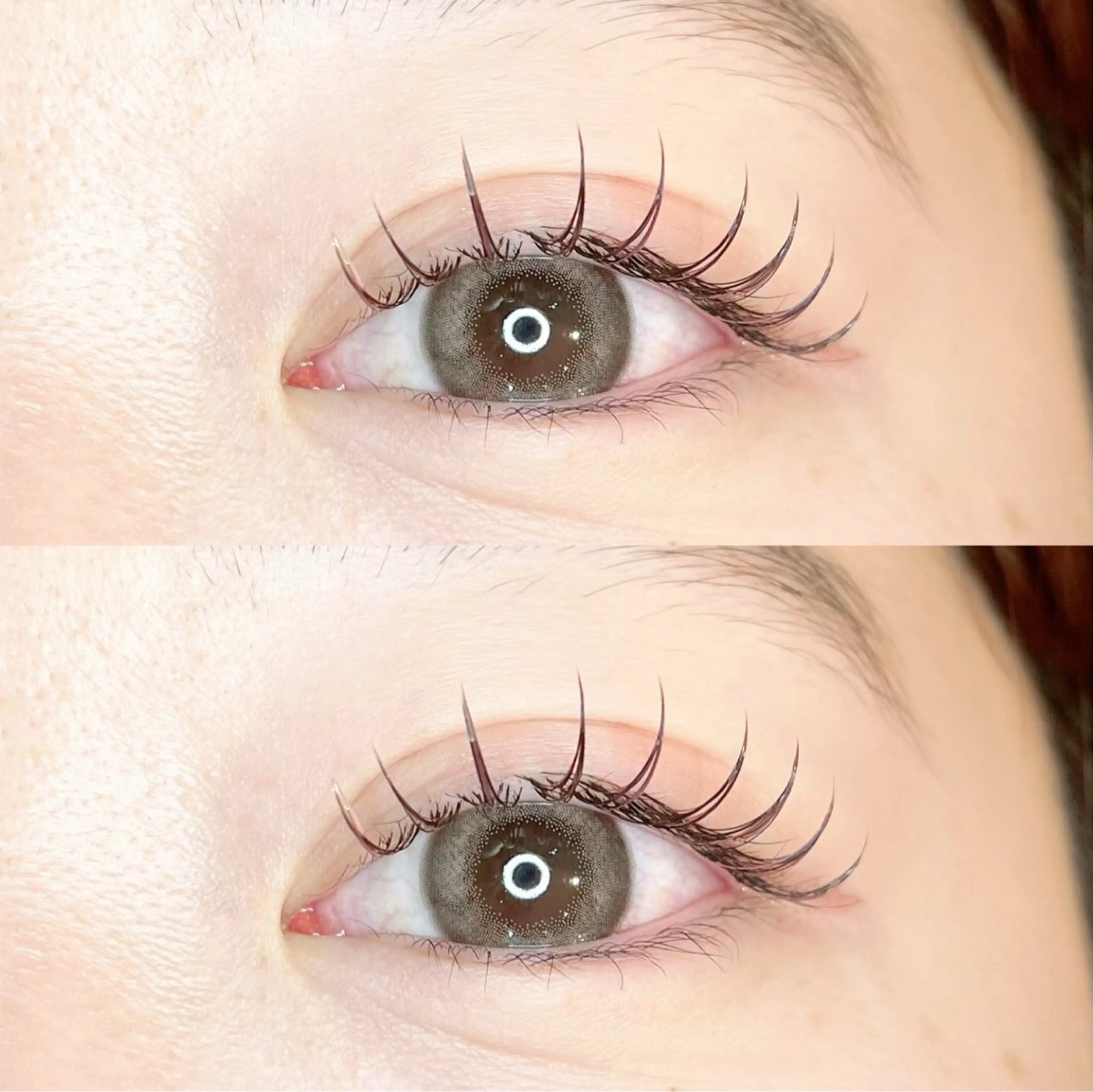 マツエク・マツパ カラーマツエク 堀内 優衣💗パリジェンヌのマツエク・マツパデザイン