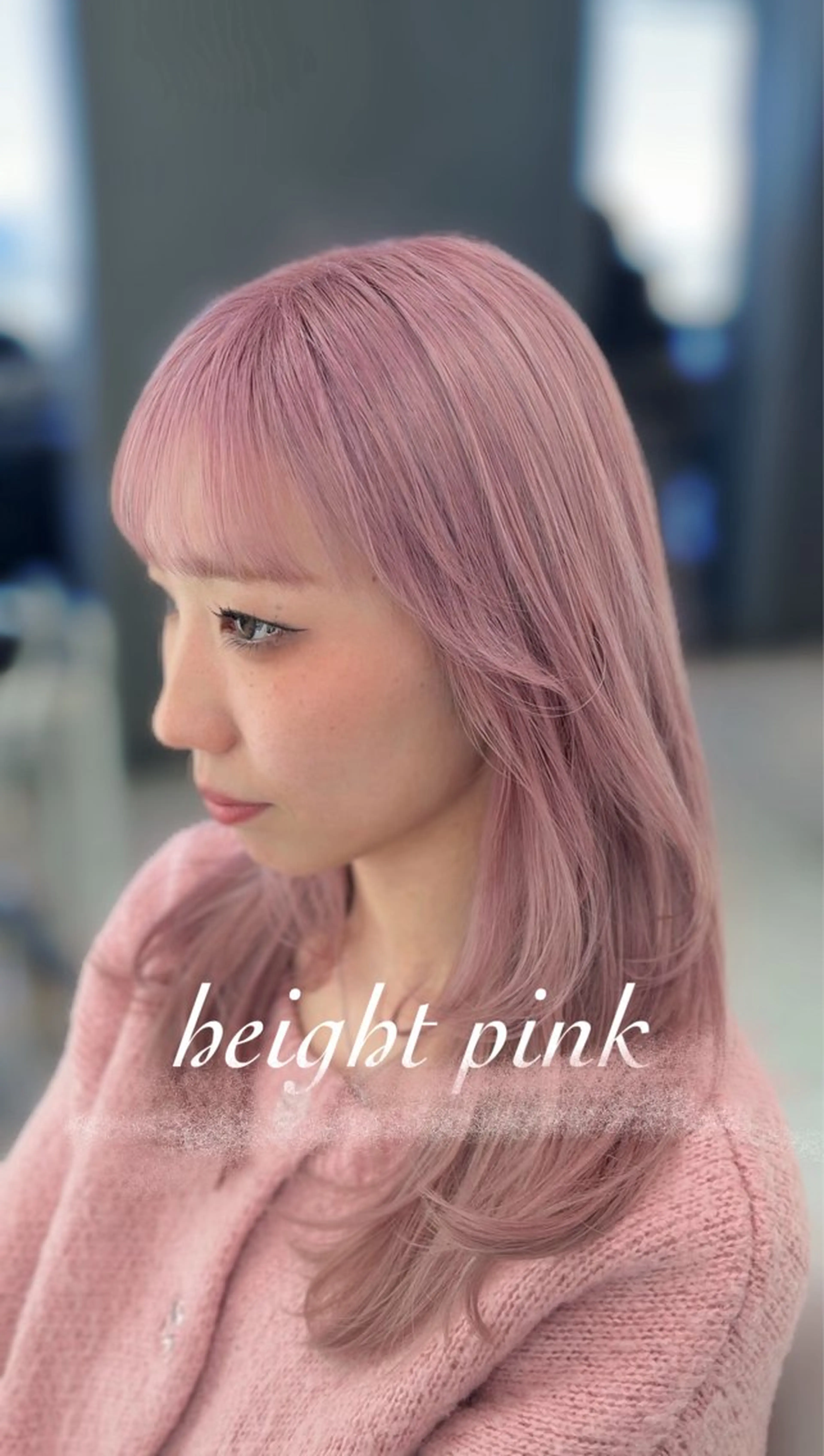 カラー ベージュカラー ブリーチ ピンクカラー ブリーチ・デザイン カラー/江原のヘアスタイル