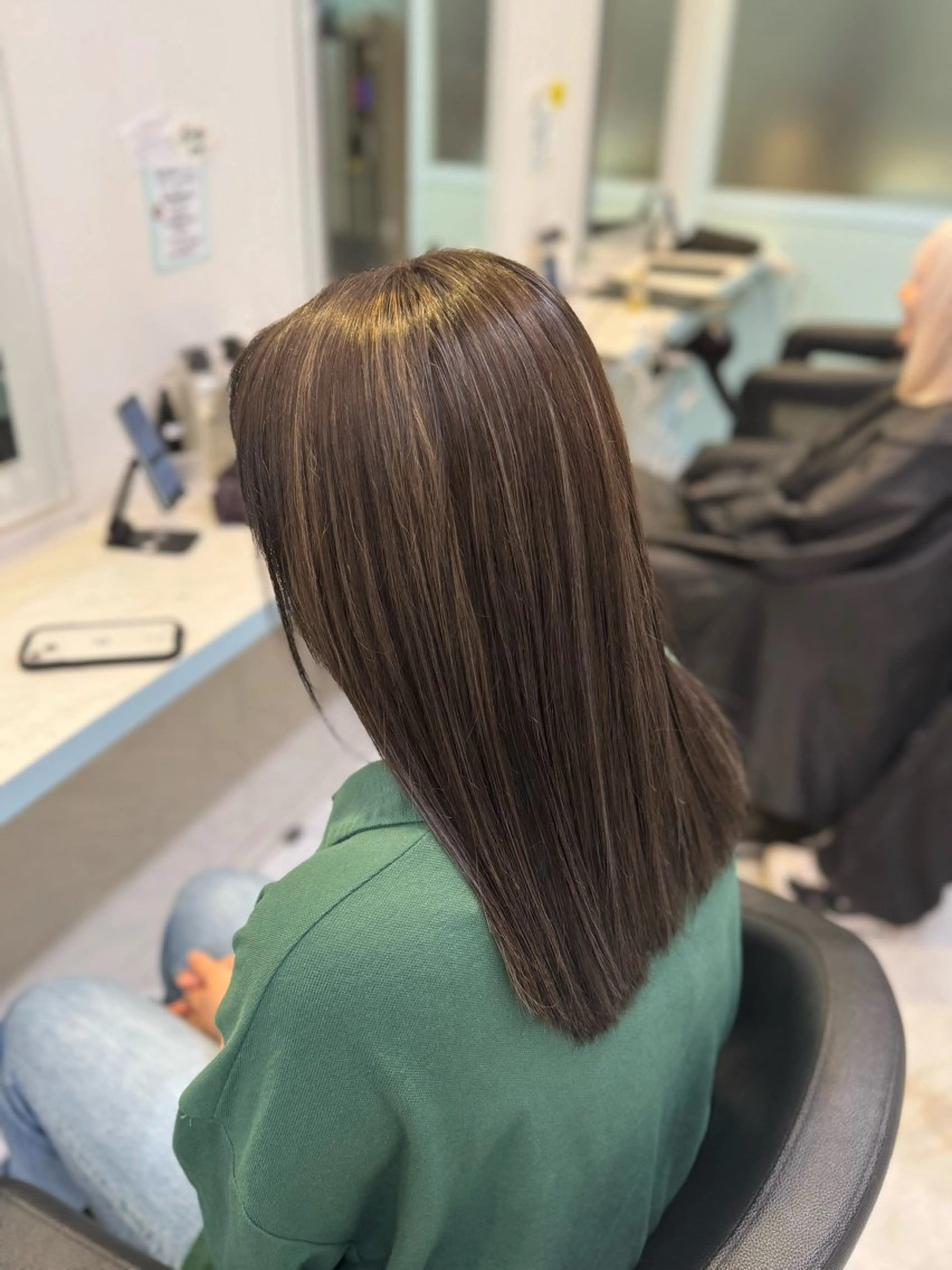 セミロング ヘアカラー トリートメント 🤎モテ髪&透明感 ミルクティー🥣🤎のヘアスタイル