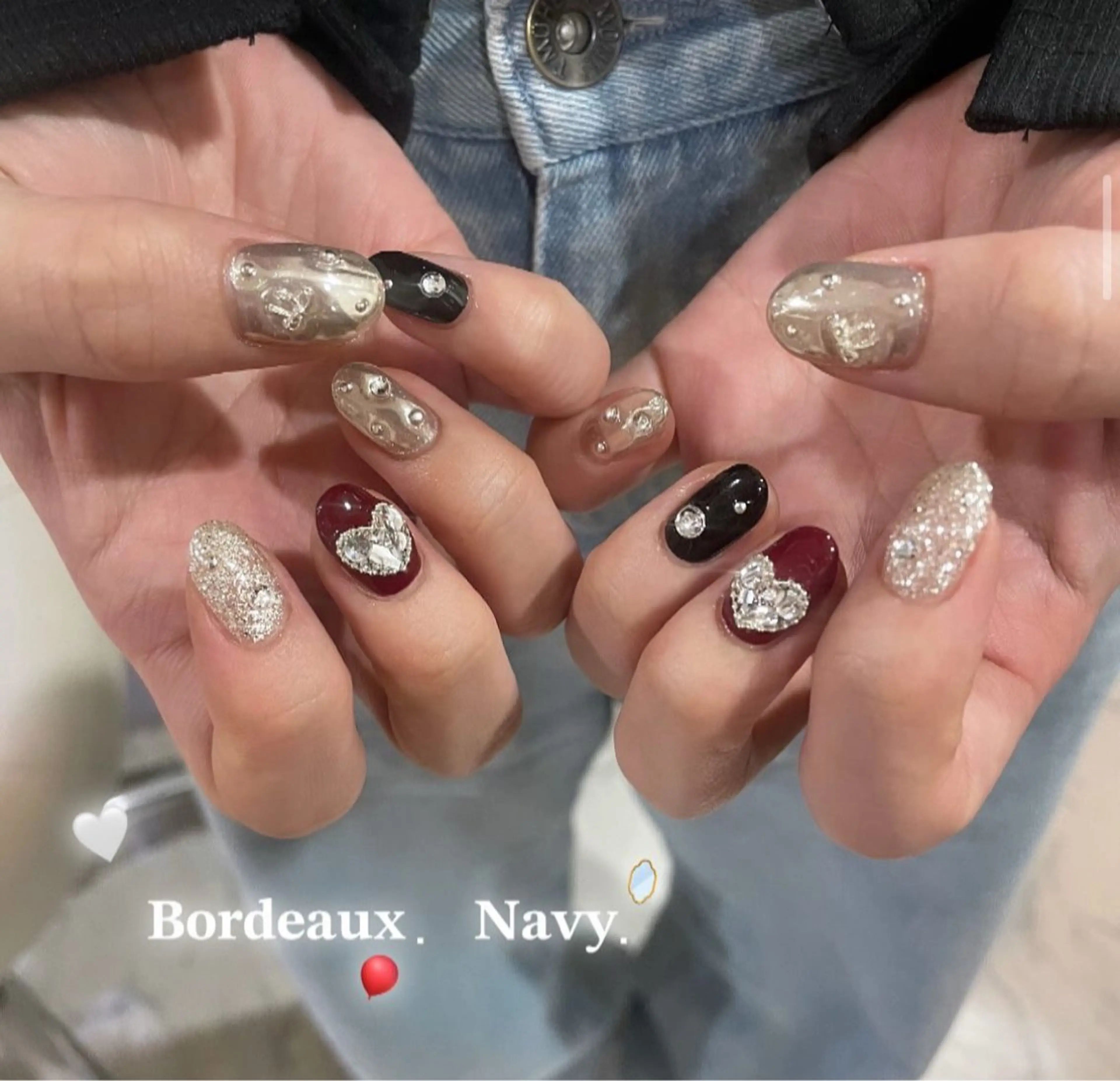 ネイル アートネイル ♡エルバイノリコ 吉澤【パラジェル有】のネイルデザイン