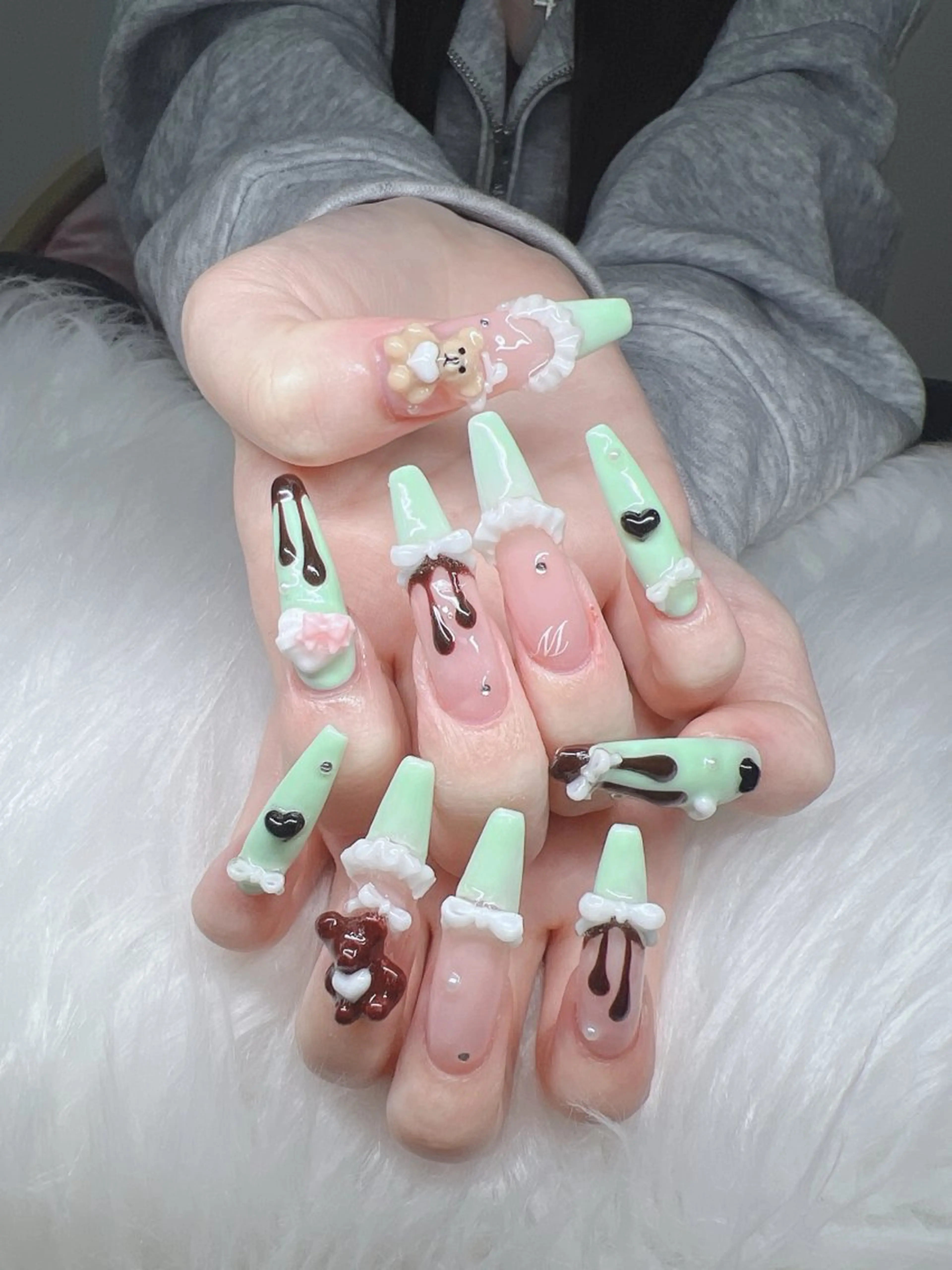 ネイル ハンドネイル Lee Nails チップ長さだし専門店のネイルデザイン